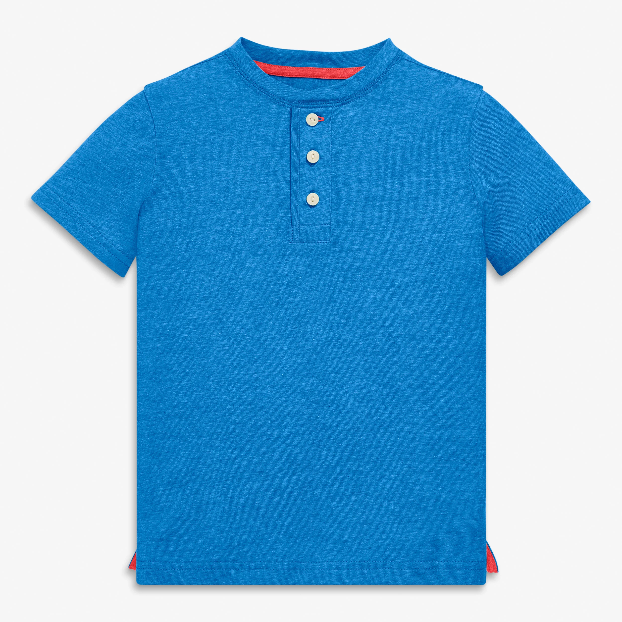 Kids heathered henley tee - Image 9