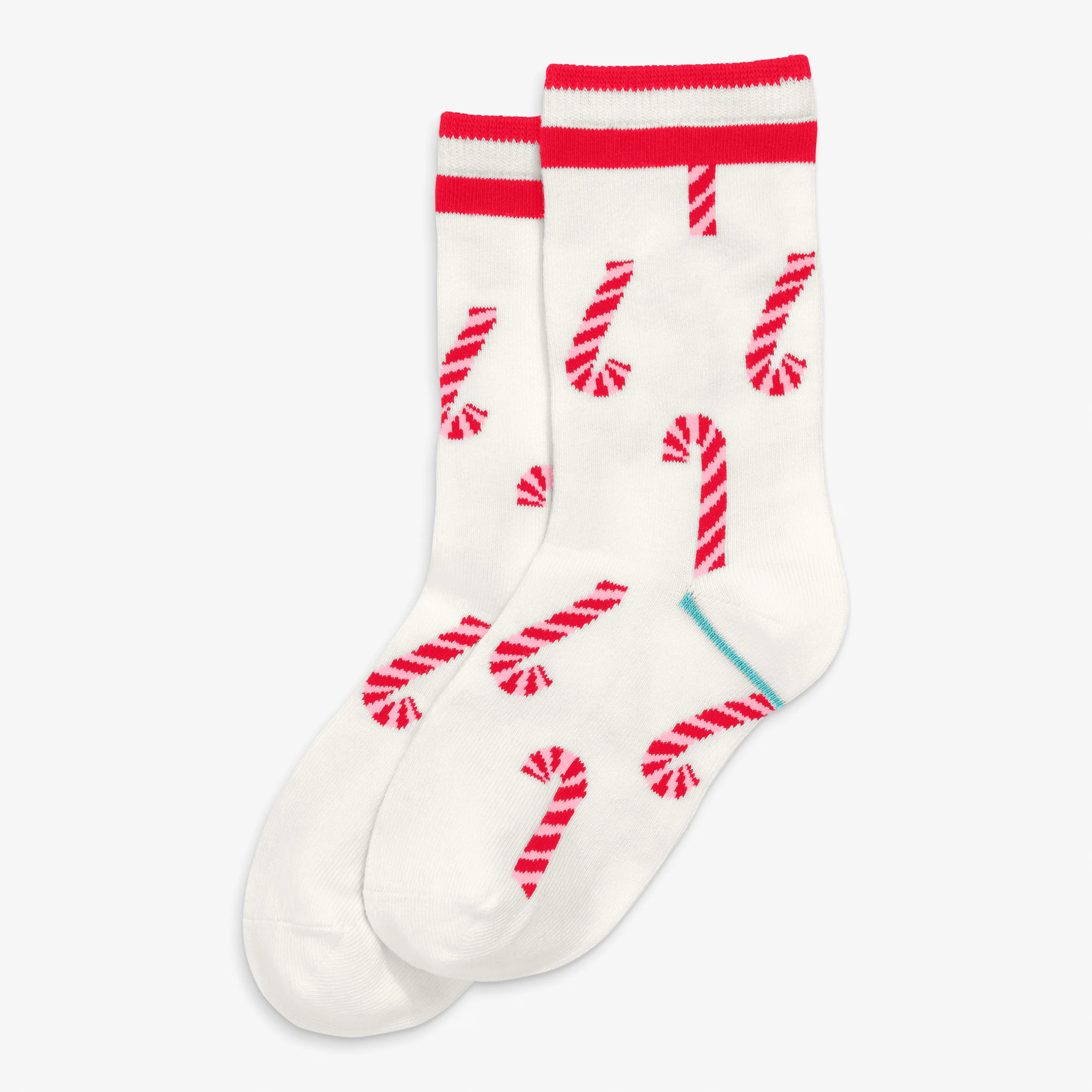 Kids crew sock in candy canes - Image 3