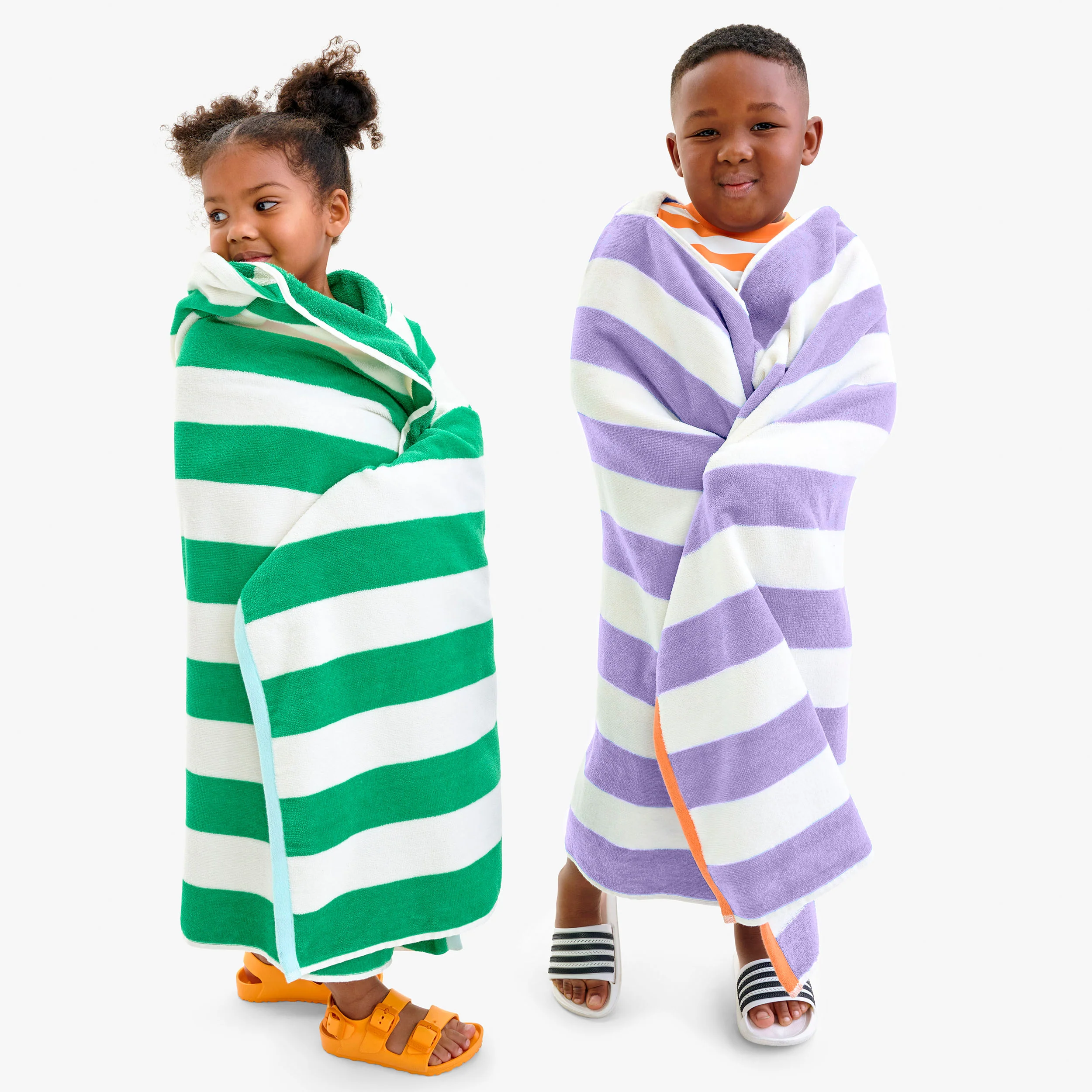 Kids stripe hoodie towel - Image 15