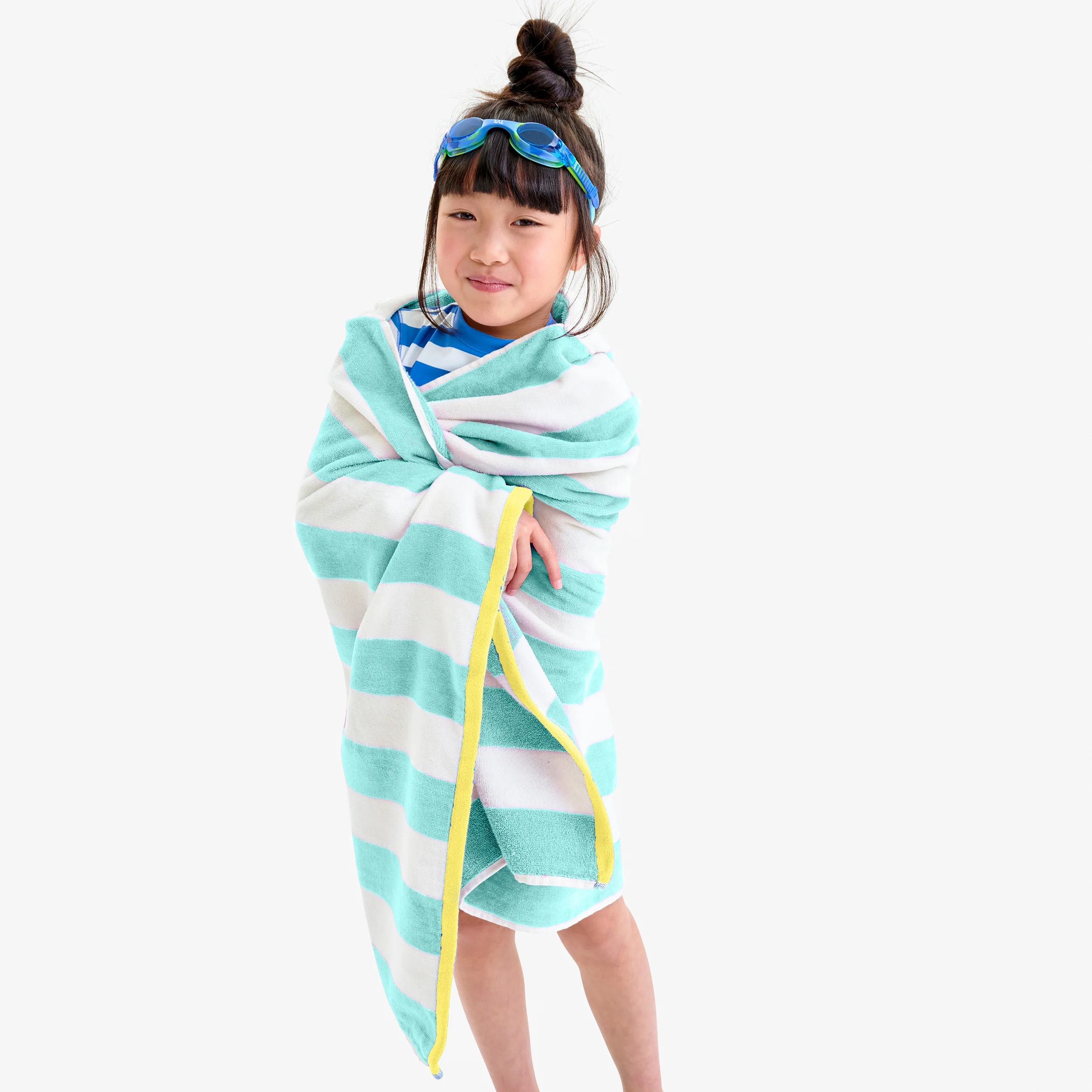 Kids stripe hoodie towel - Image 17