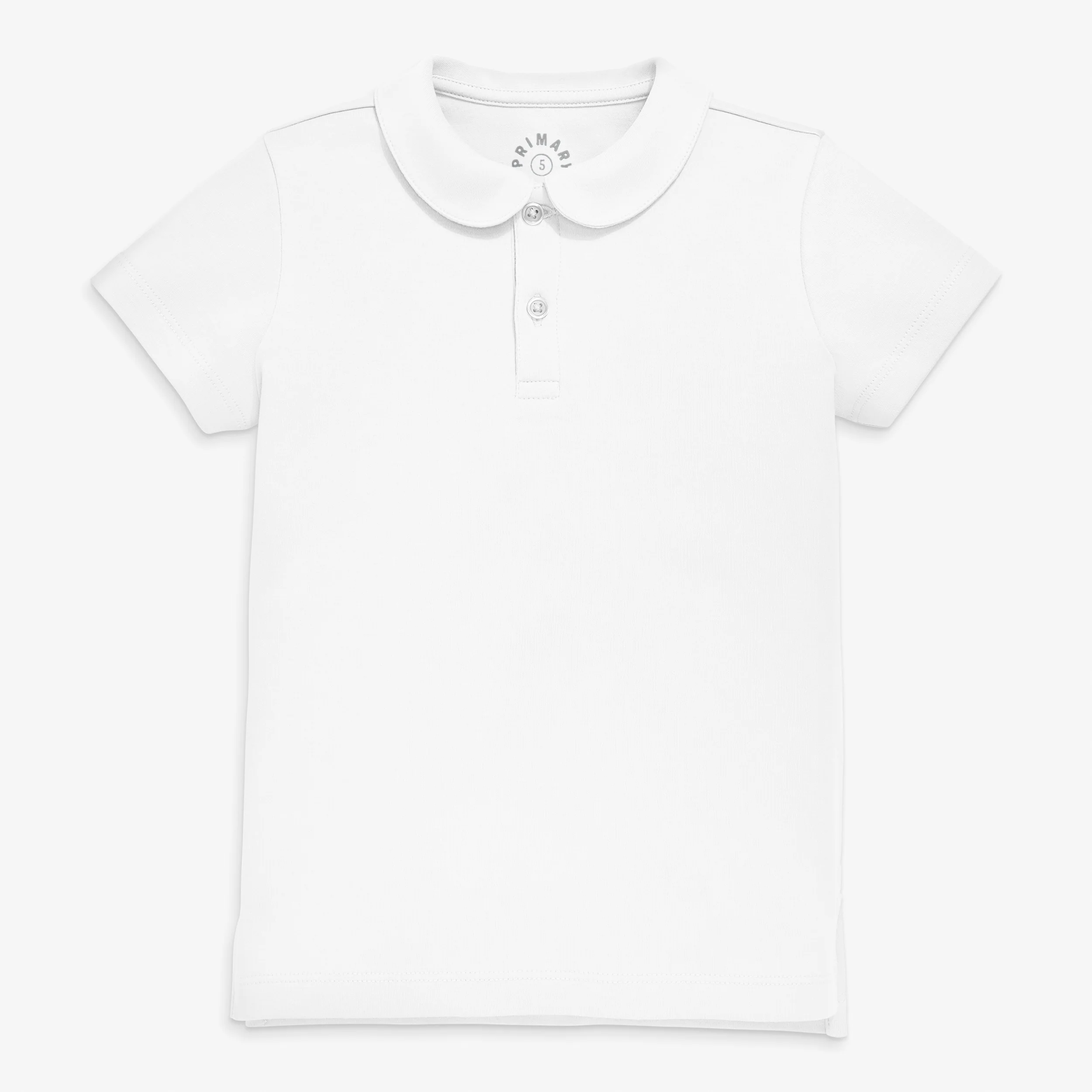 Kids short sleeve peter pan polo - Image 2