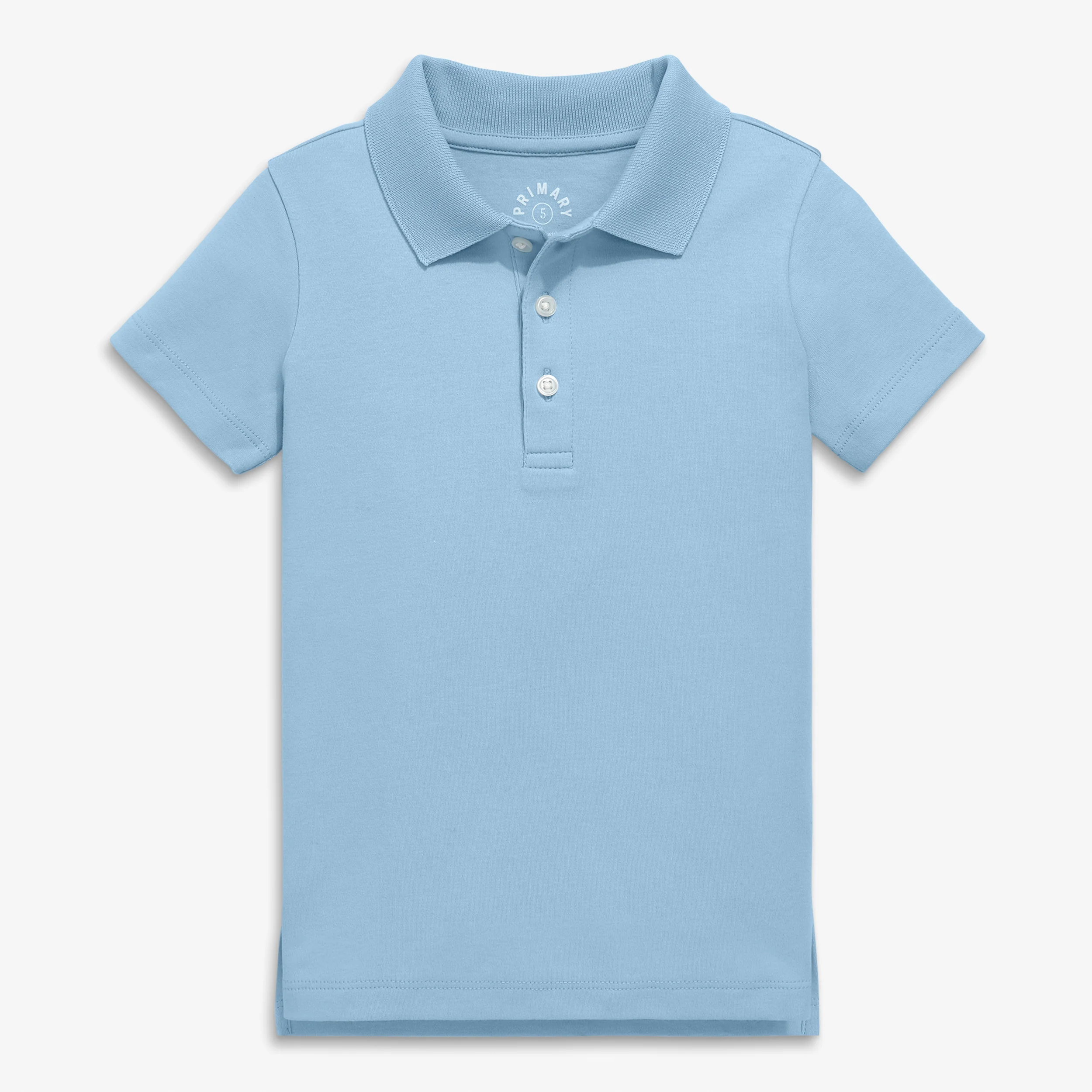 Kids slim short sleeve interlock polo