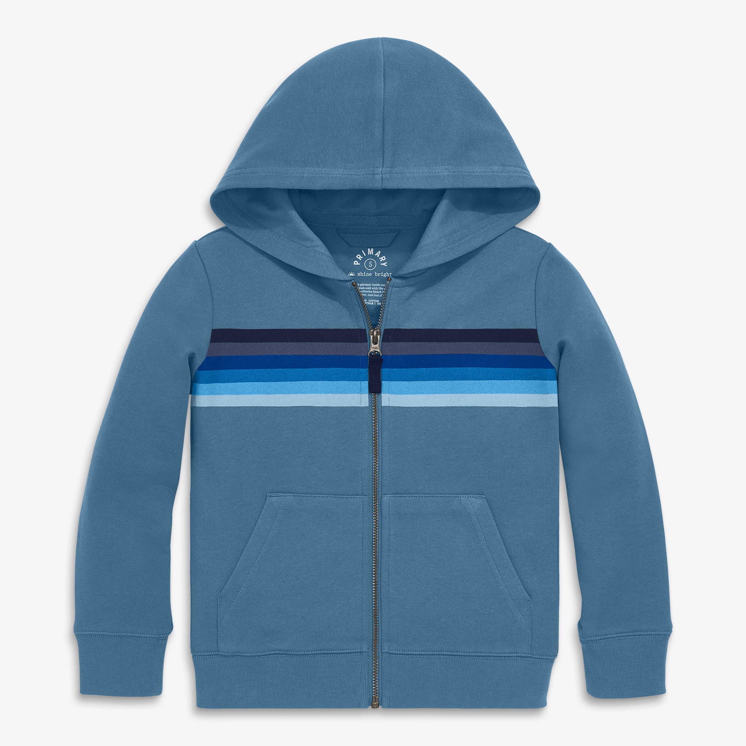Clearance kids rainbow banner zip hoodie - Image 2