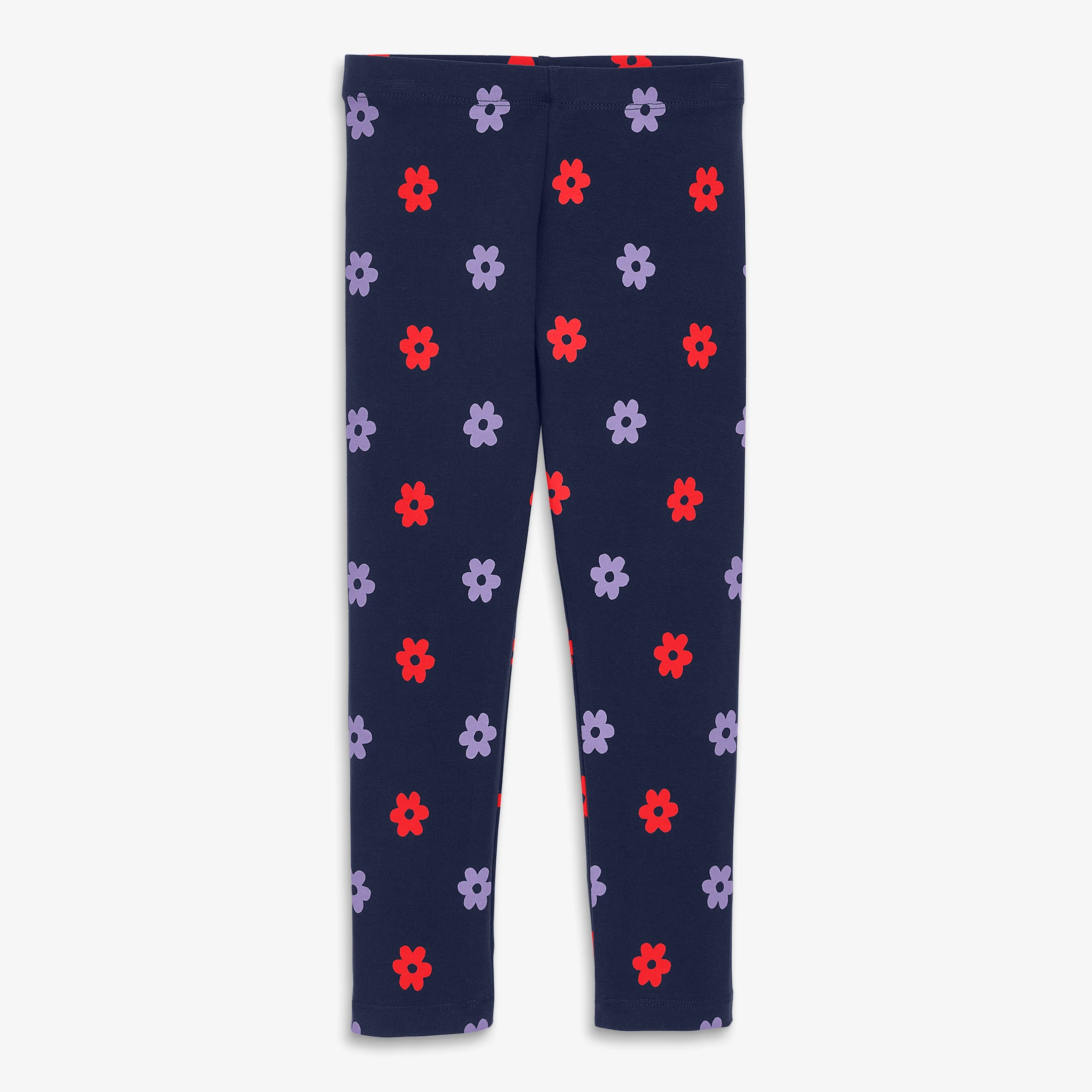 Kids classic legging in violet blooms - Image 2