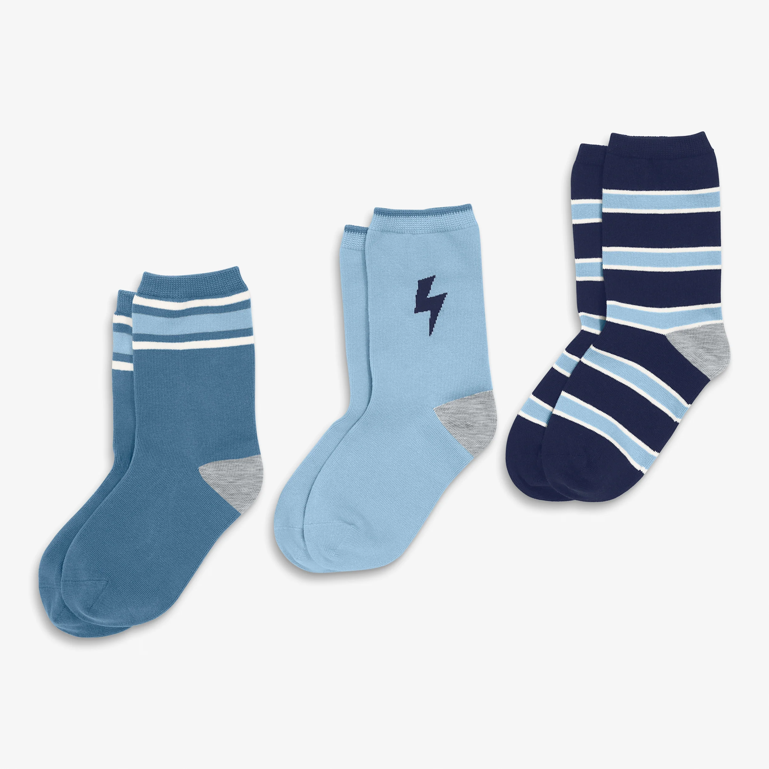 Clearance kids crew sock 3-pack in moonlight mix