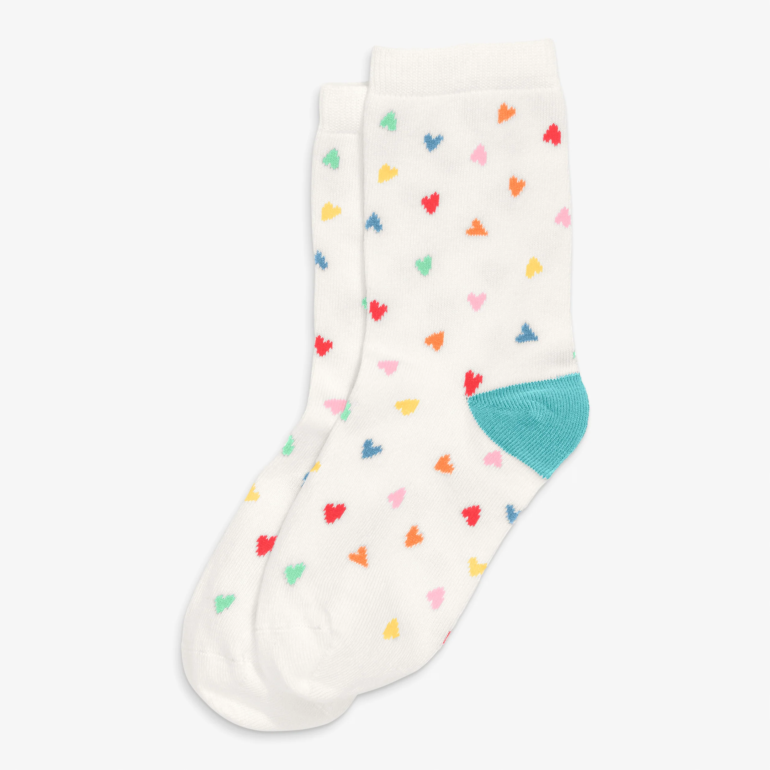 Kids crew socks in hearts - Image 3