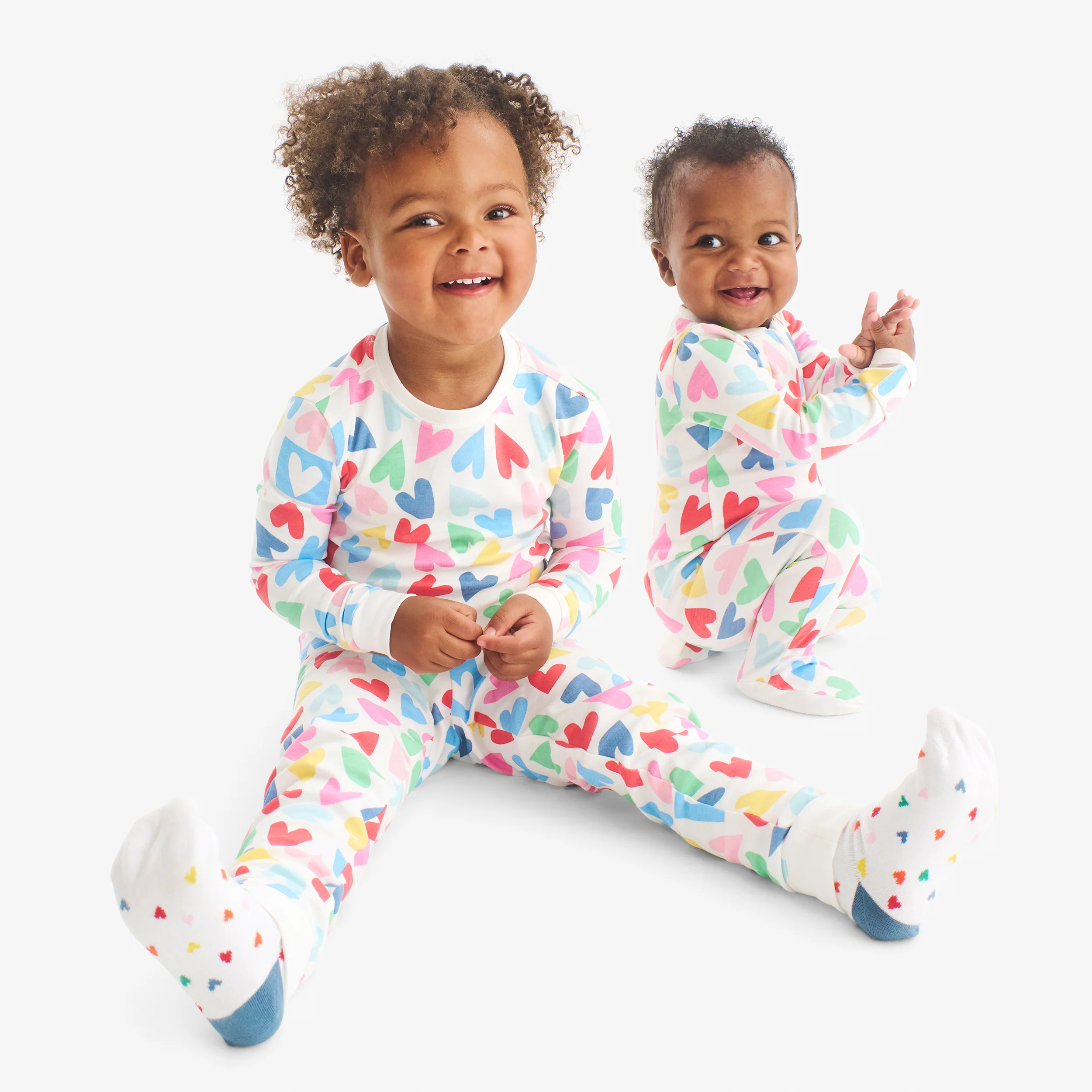Kids crew socks in hearts - Image 4