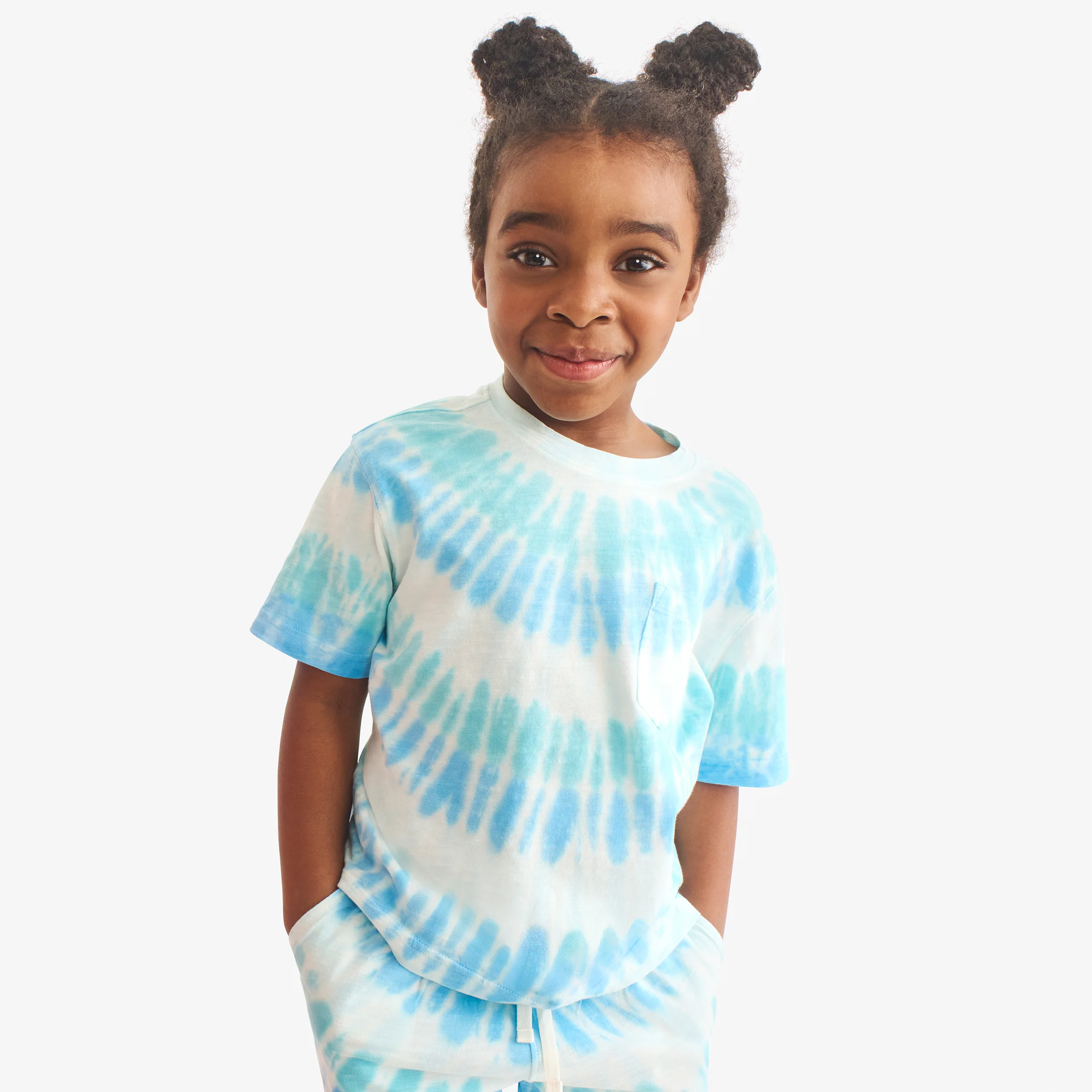 Kids easy pocket tee in tie-dye - Image 5