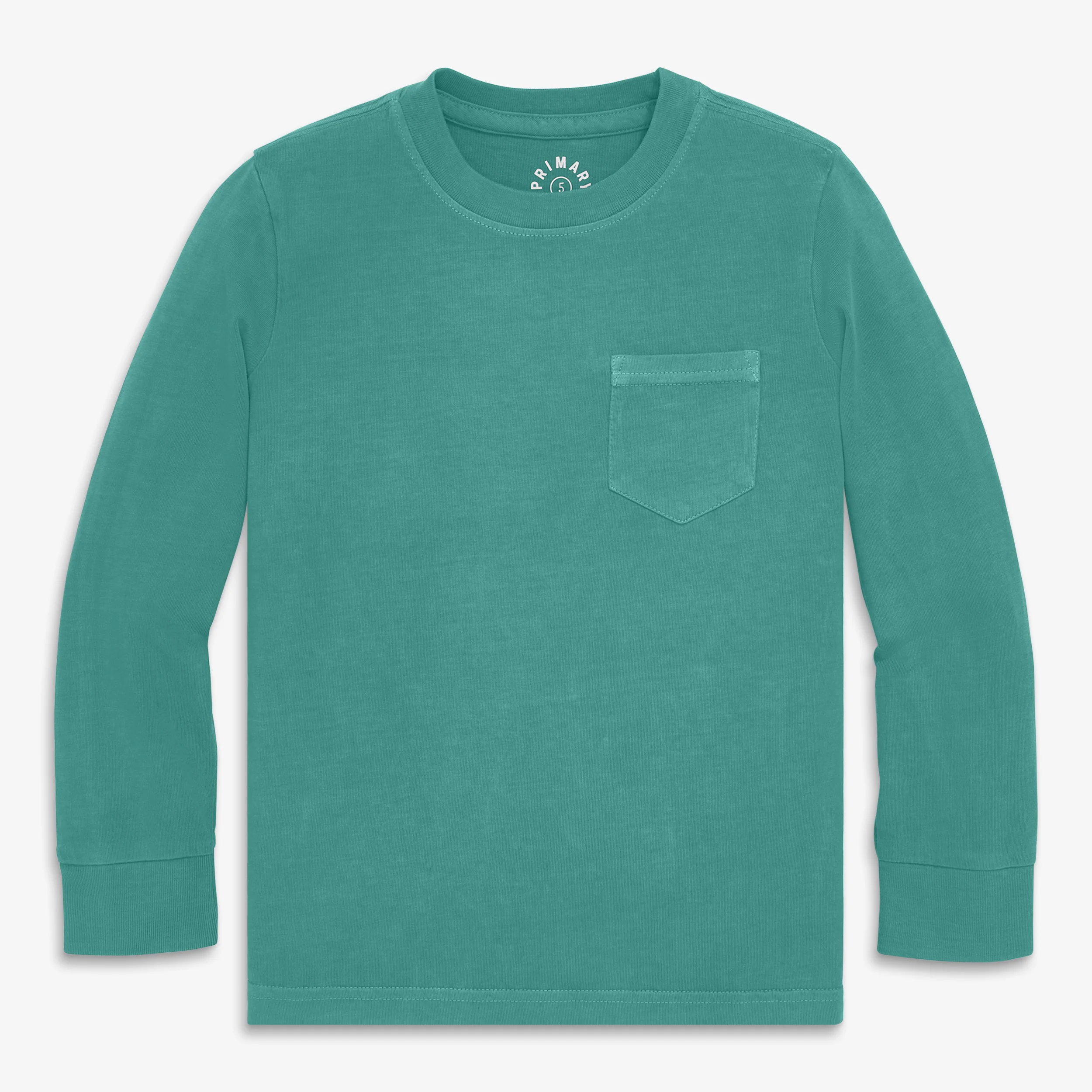 Clearance kids long sleeve garment dyed pocket tee - Image 2
