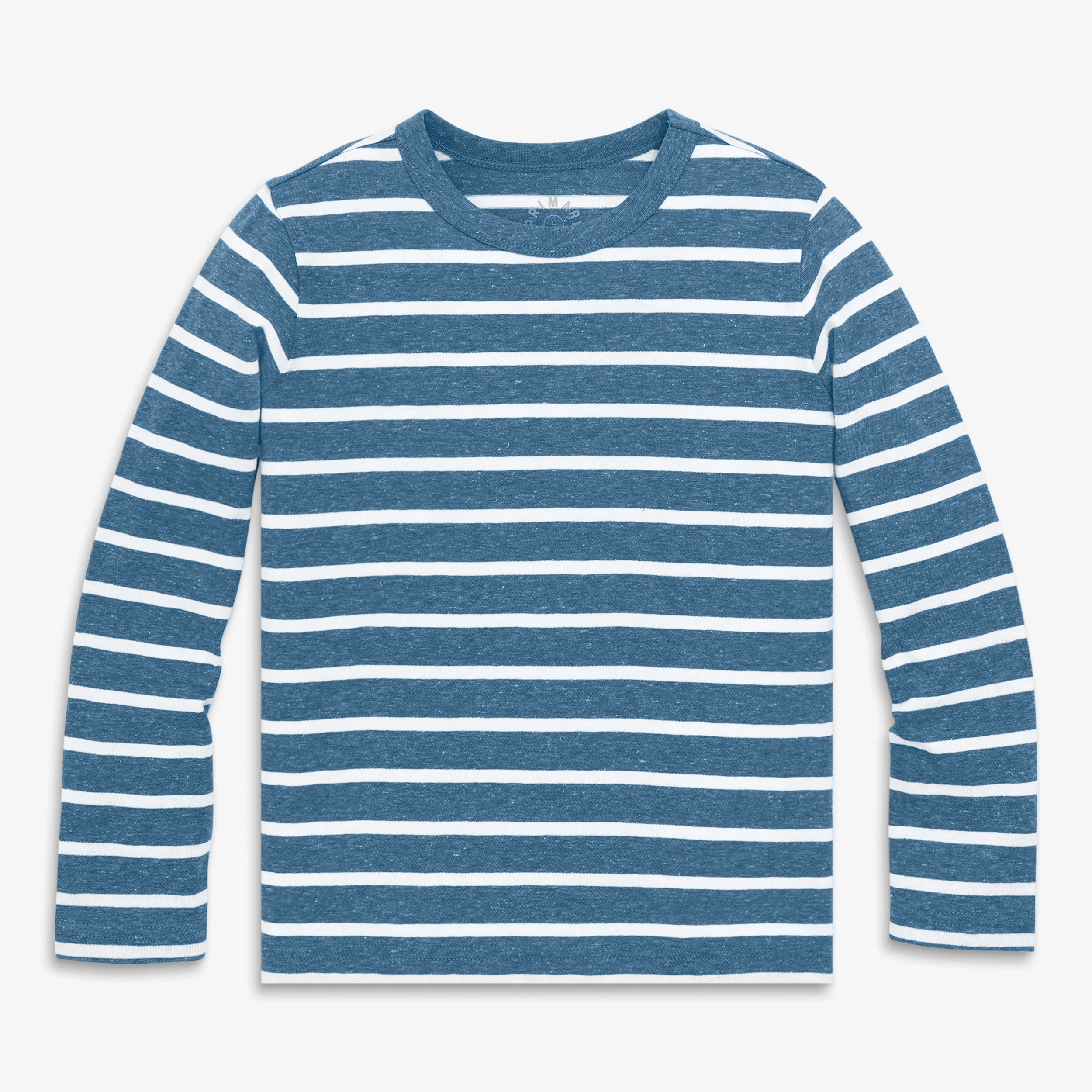 Kids heathered long sleeve stripe tee - Image 3