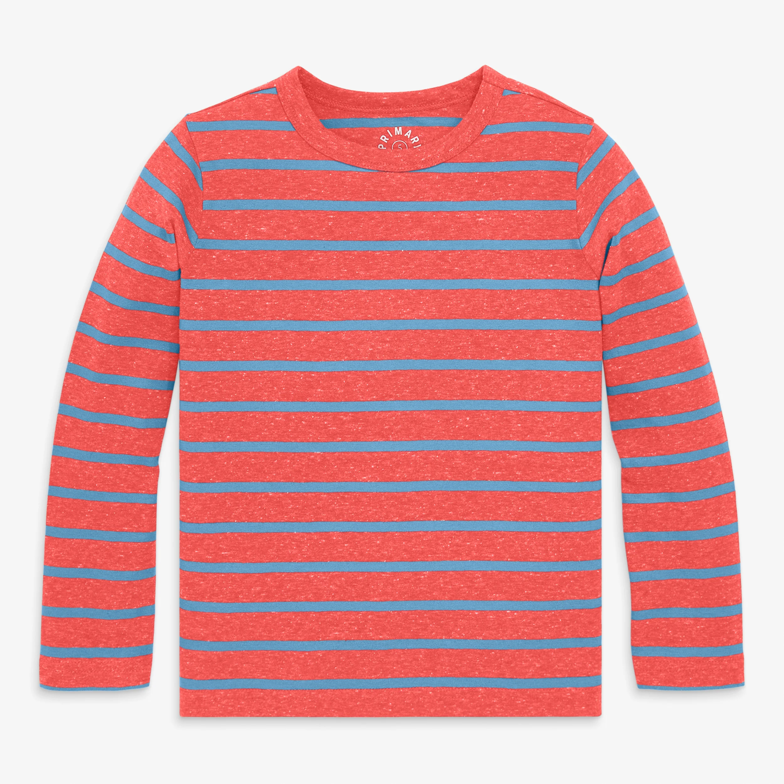 Kids heathered long sleeve stripe tee - Image 6