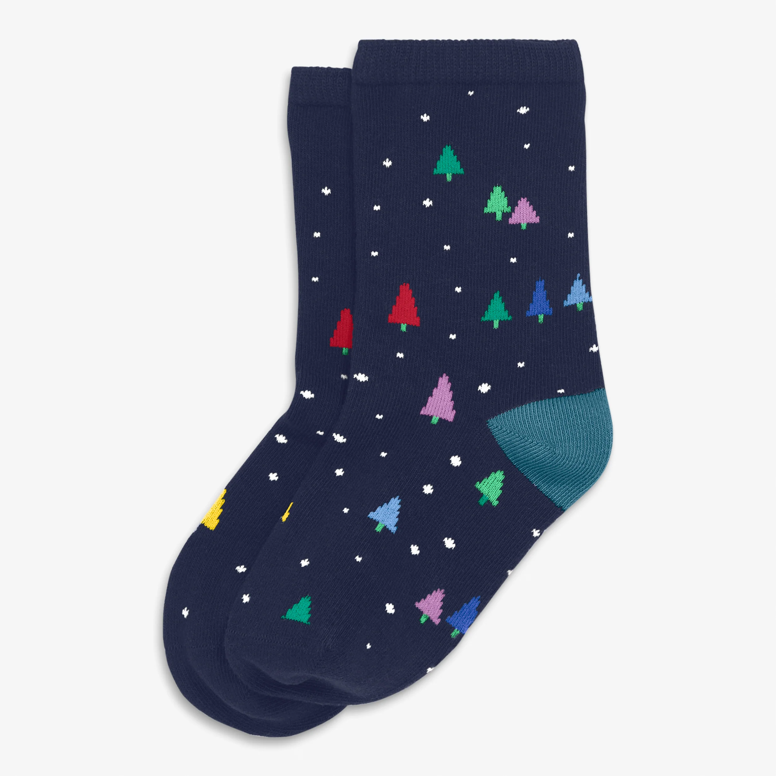 Kids crew sock in rainbow forest - Image 3