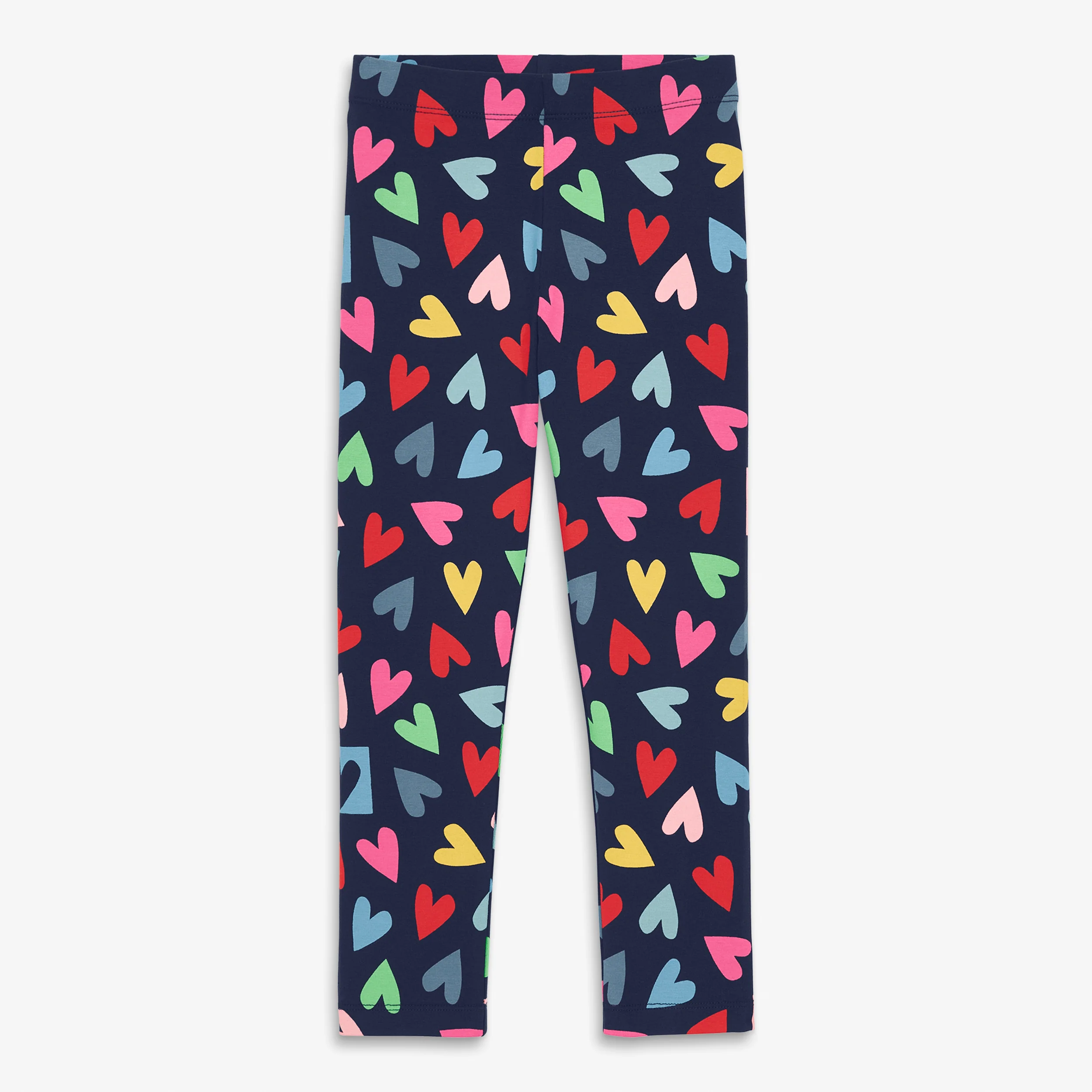 Kids classic legging in rainbow candy hearts - Image 2