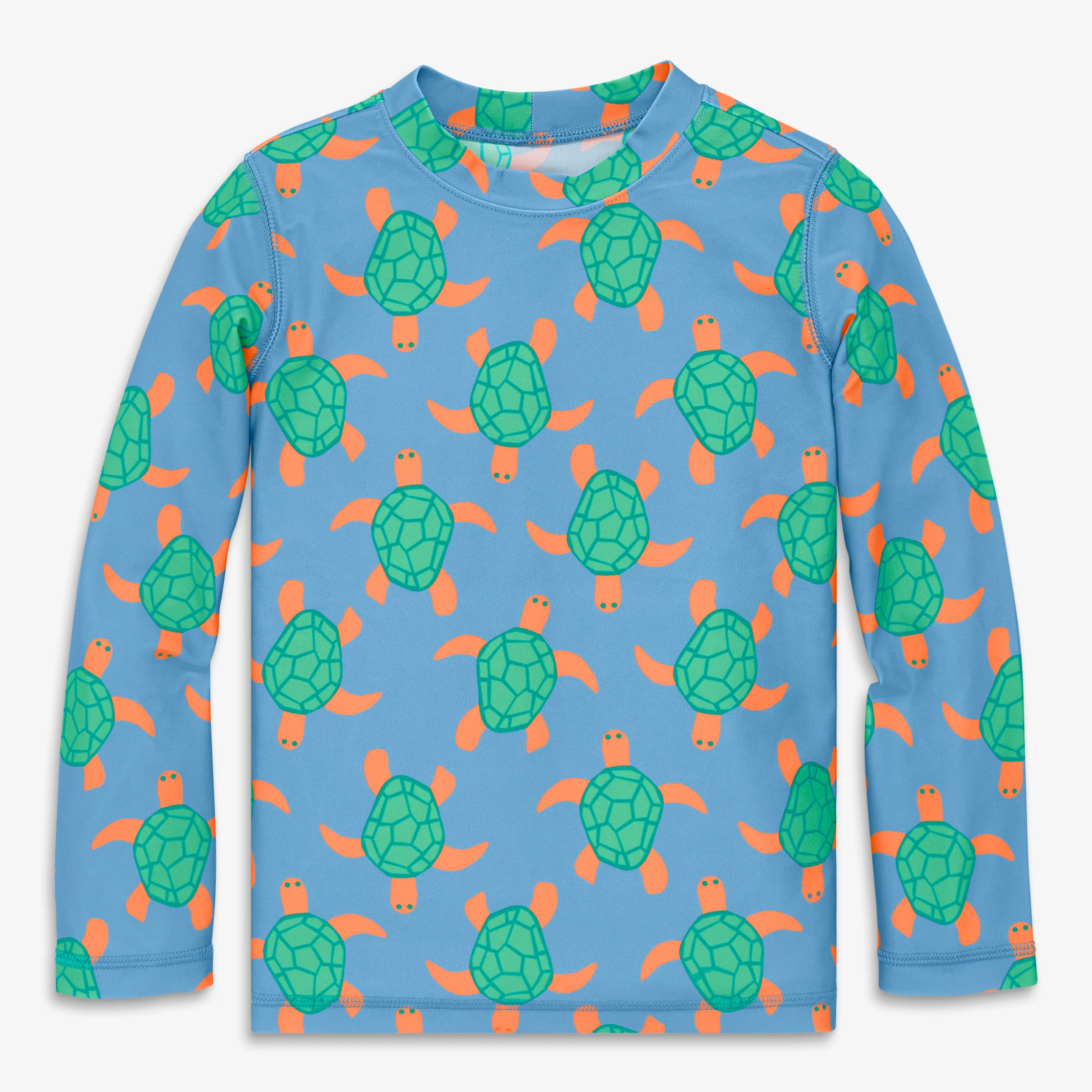 Kids long sleeve rash guard in octopus pals - Image 2