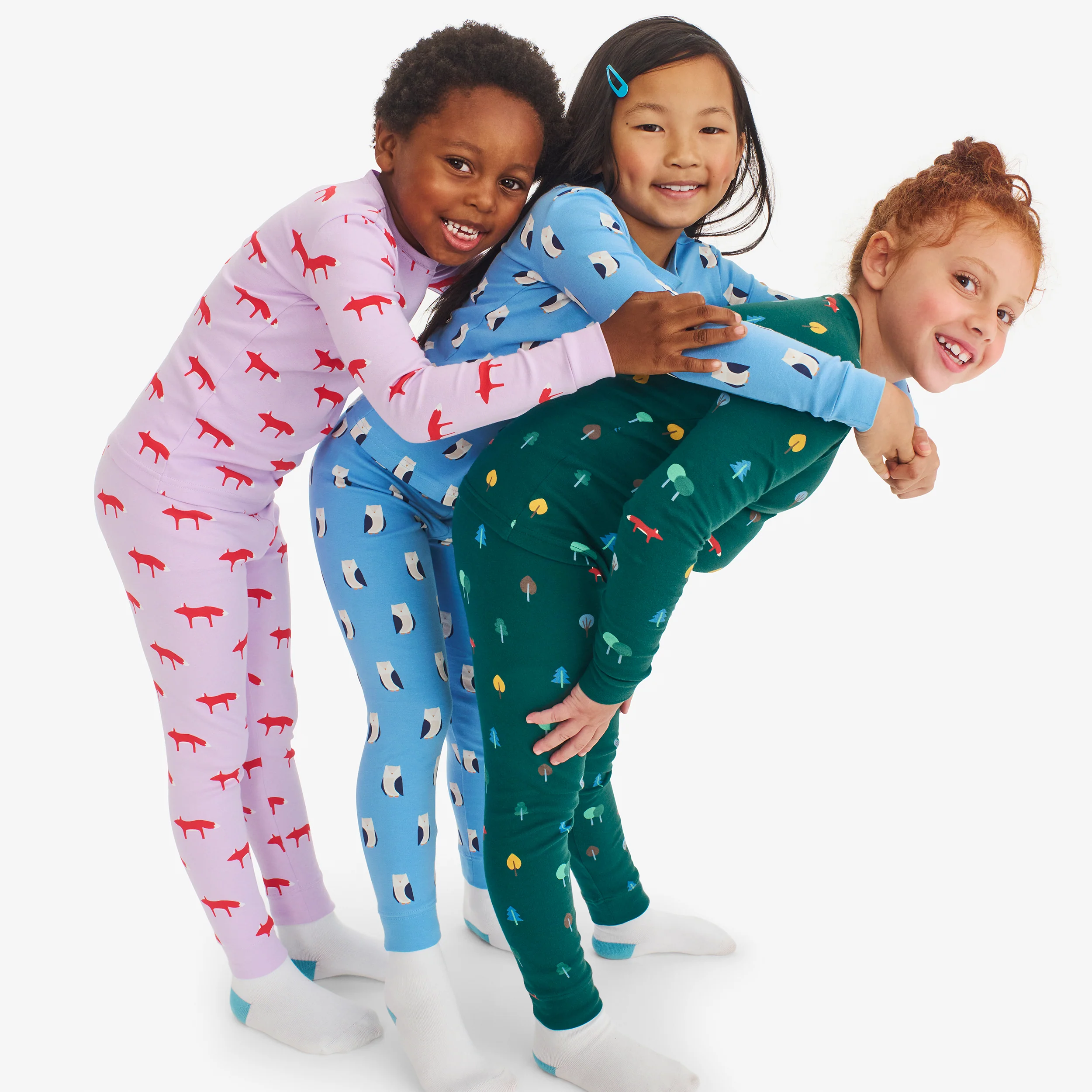 Clearance kids organic pj pant in fox trot - Image 2
