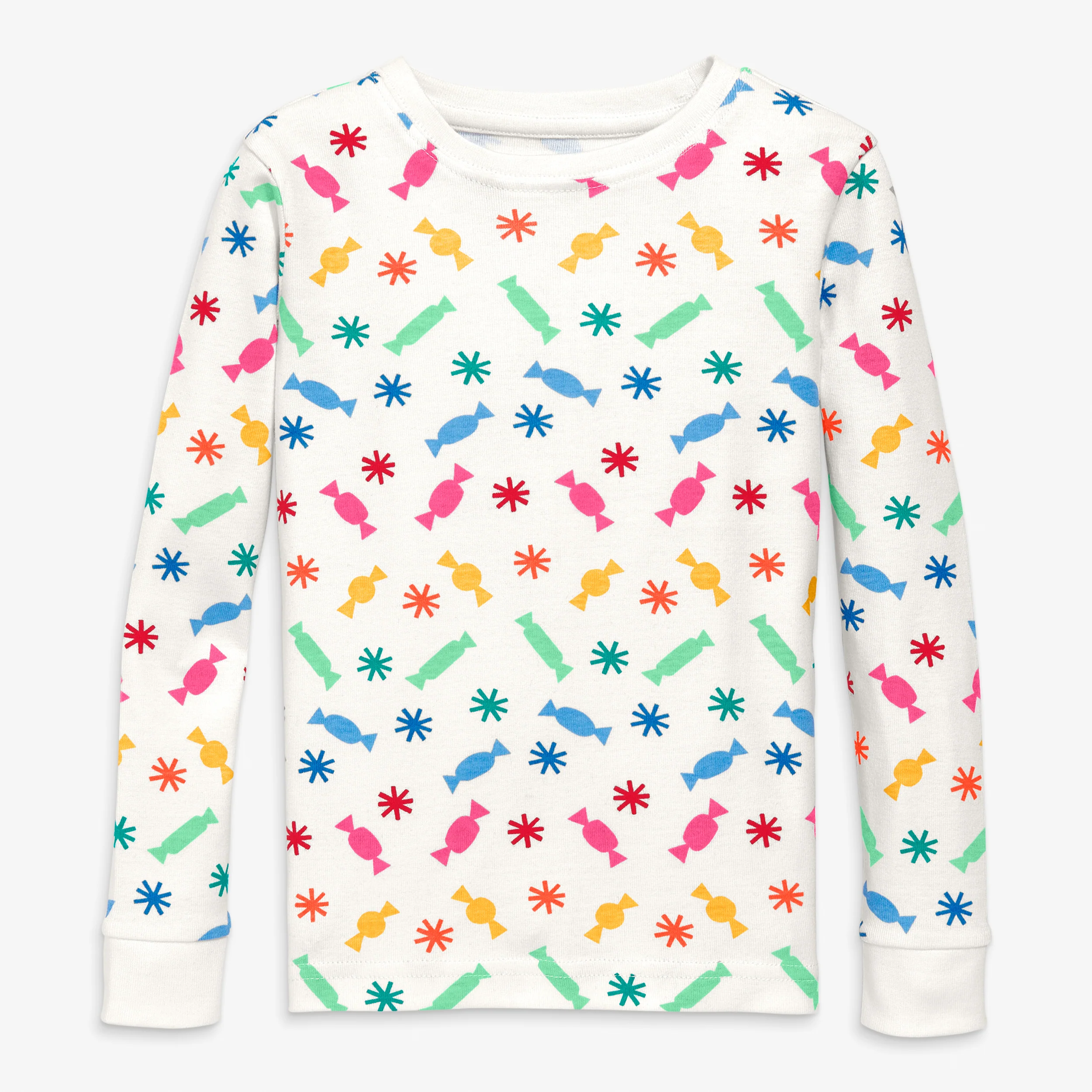 Clearance kids organic pj top in confetti candy - Image 2