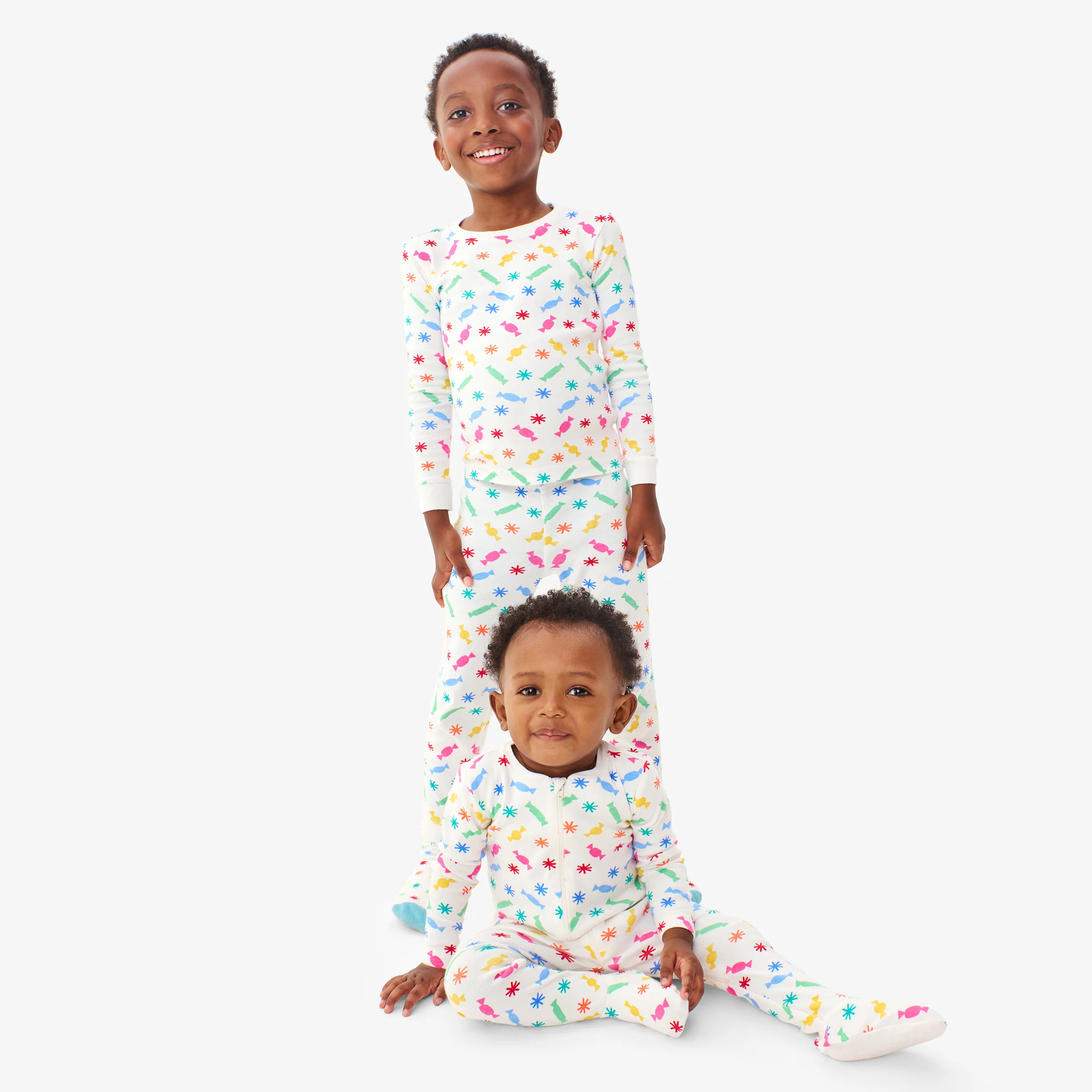 Clearance kids organic pj top in confetti candy - Image 4