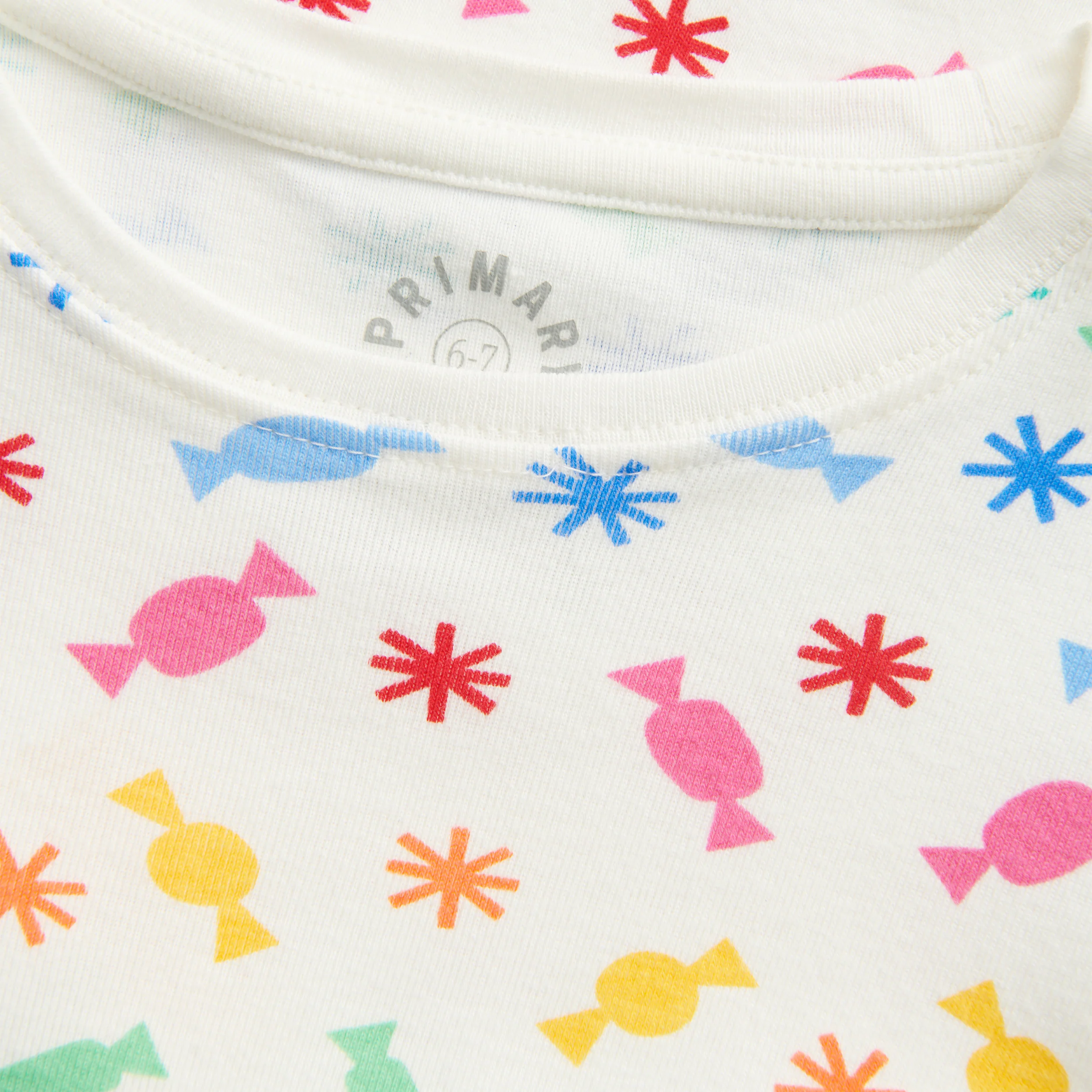 Clearance kids organic pj top in confetti candy - Image 6
