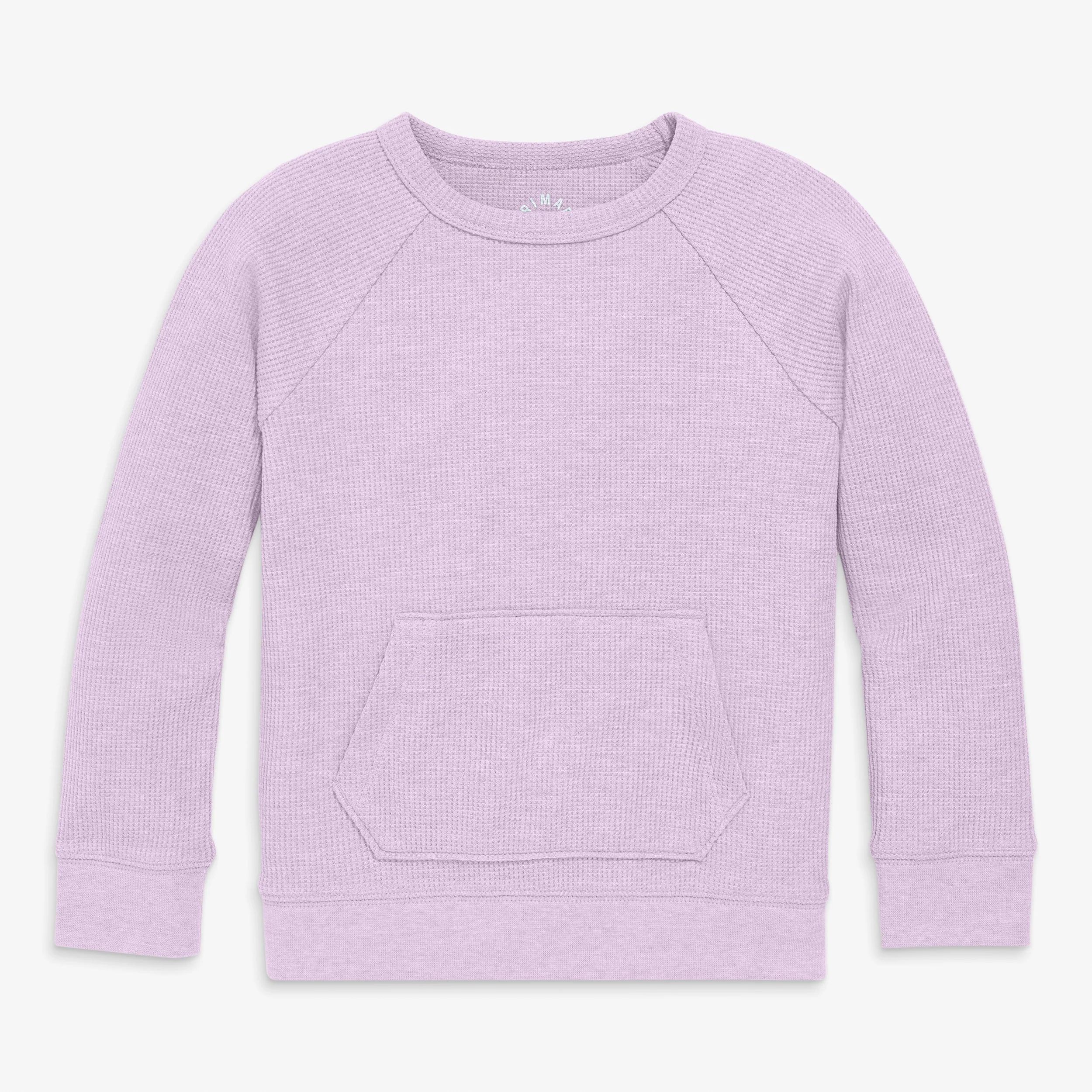 Kids heathered waffle pocket tee - Image 3