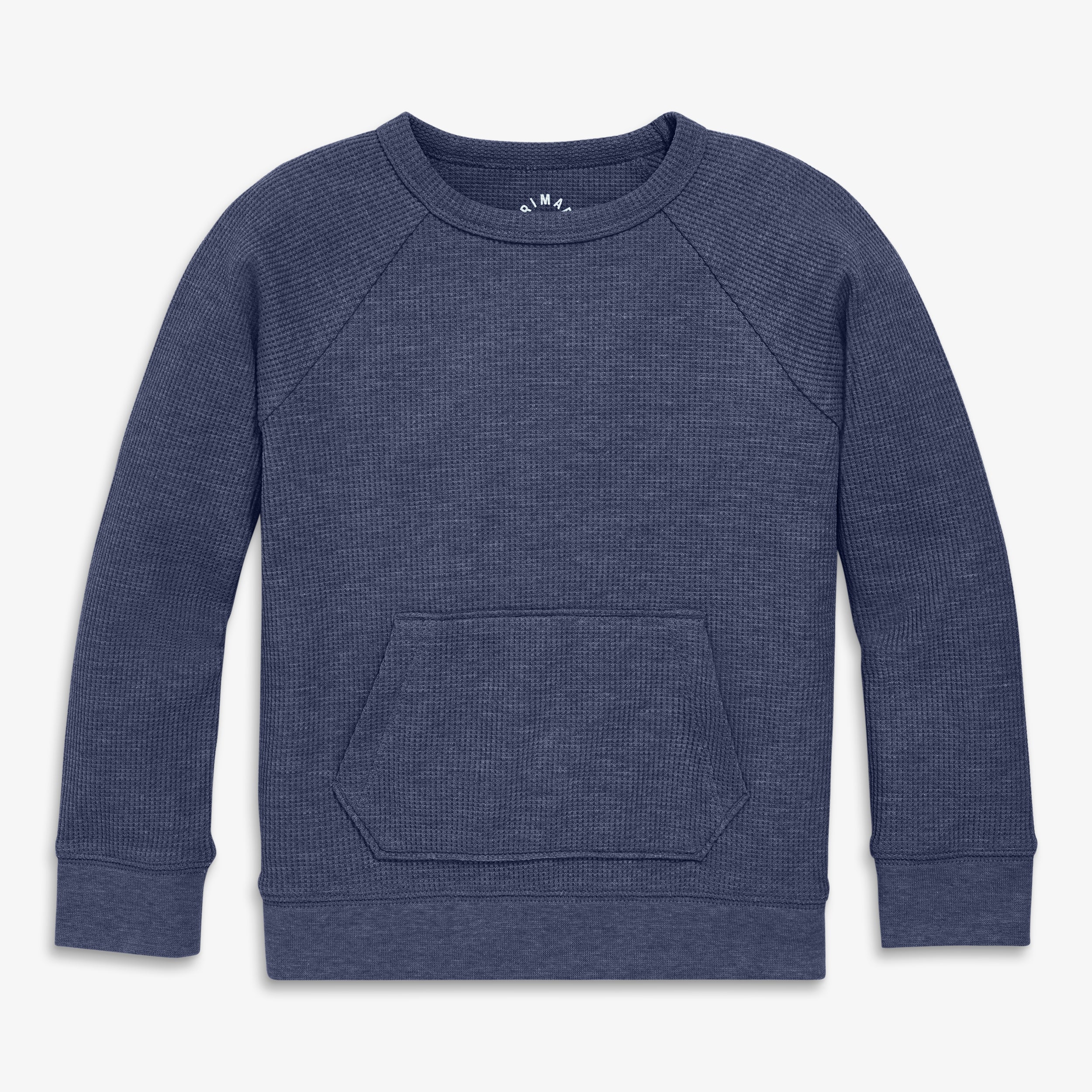 Kids heathered waffle pocket tee - Image 4