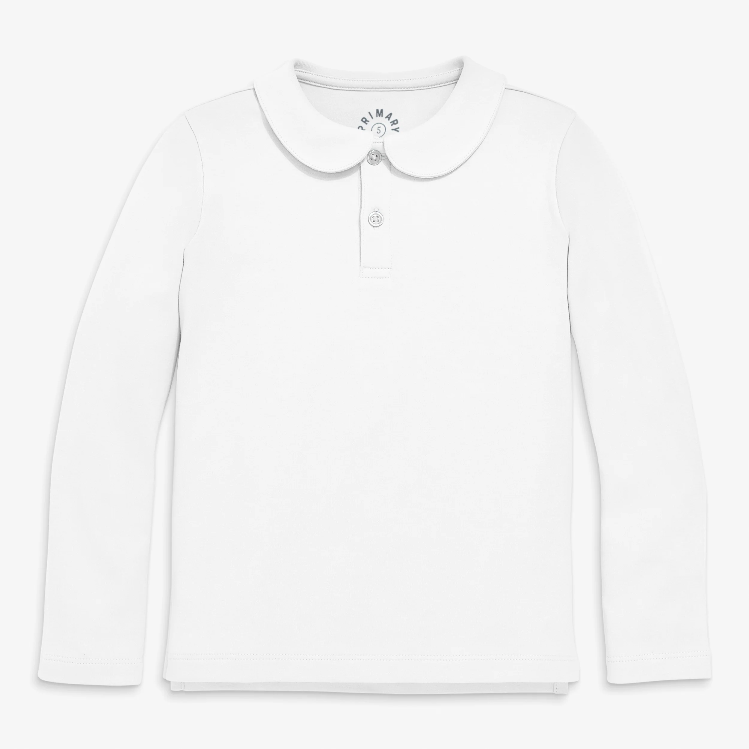 Clearance kids long sleeve peter pan polo