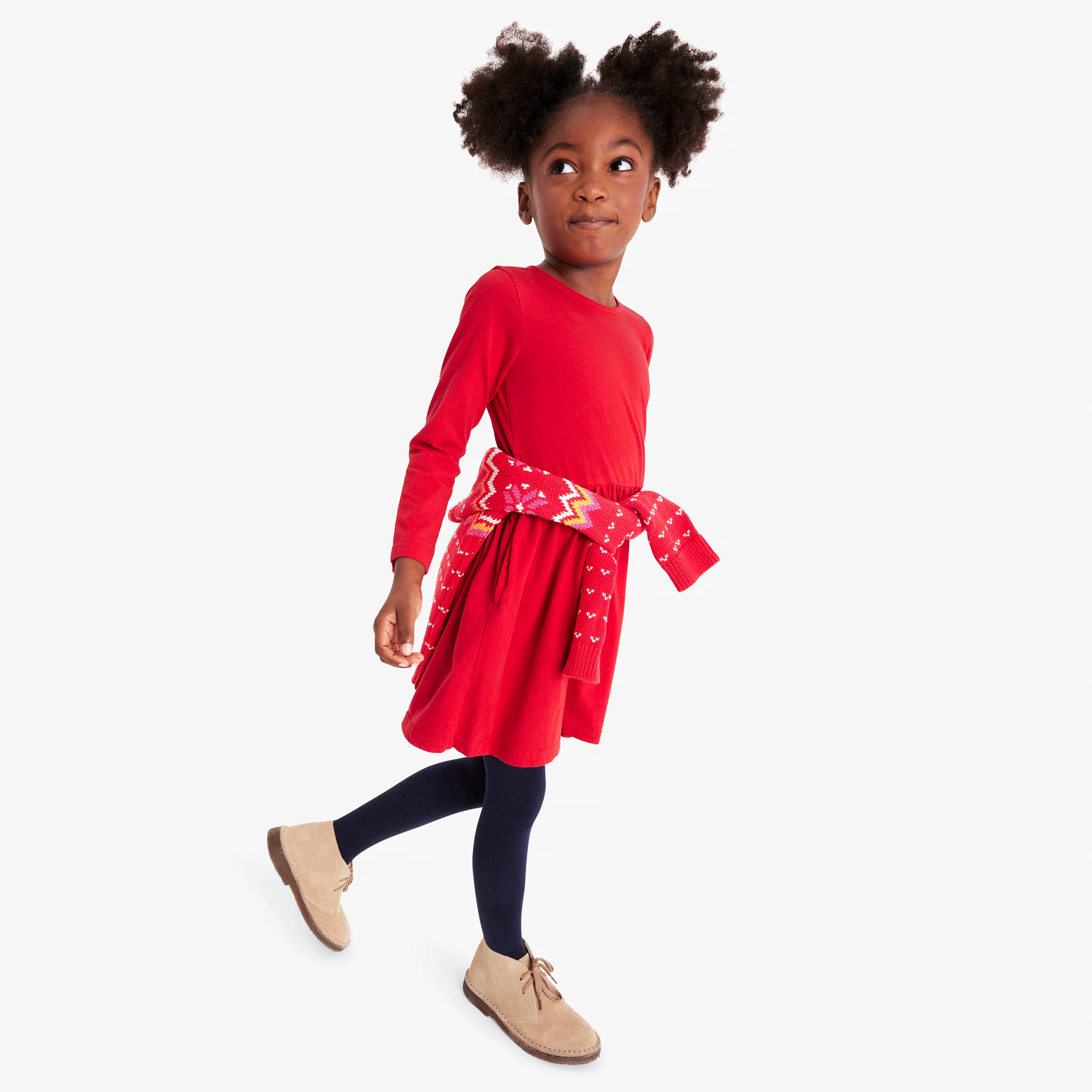 Kids long sleeve perfect pocket dress - Image 3