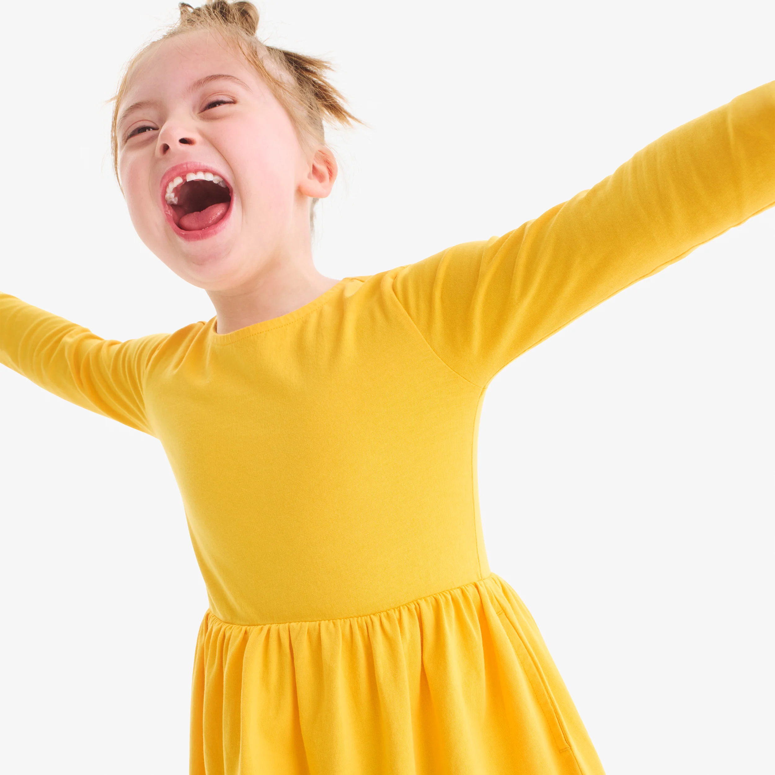 Kids long sleeve perfect pocket dress - Image 4