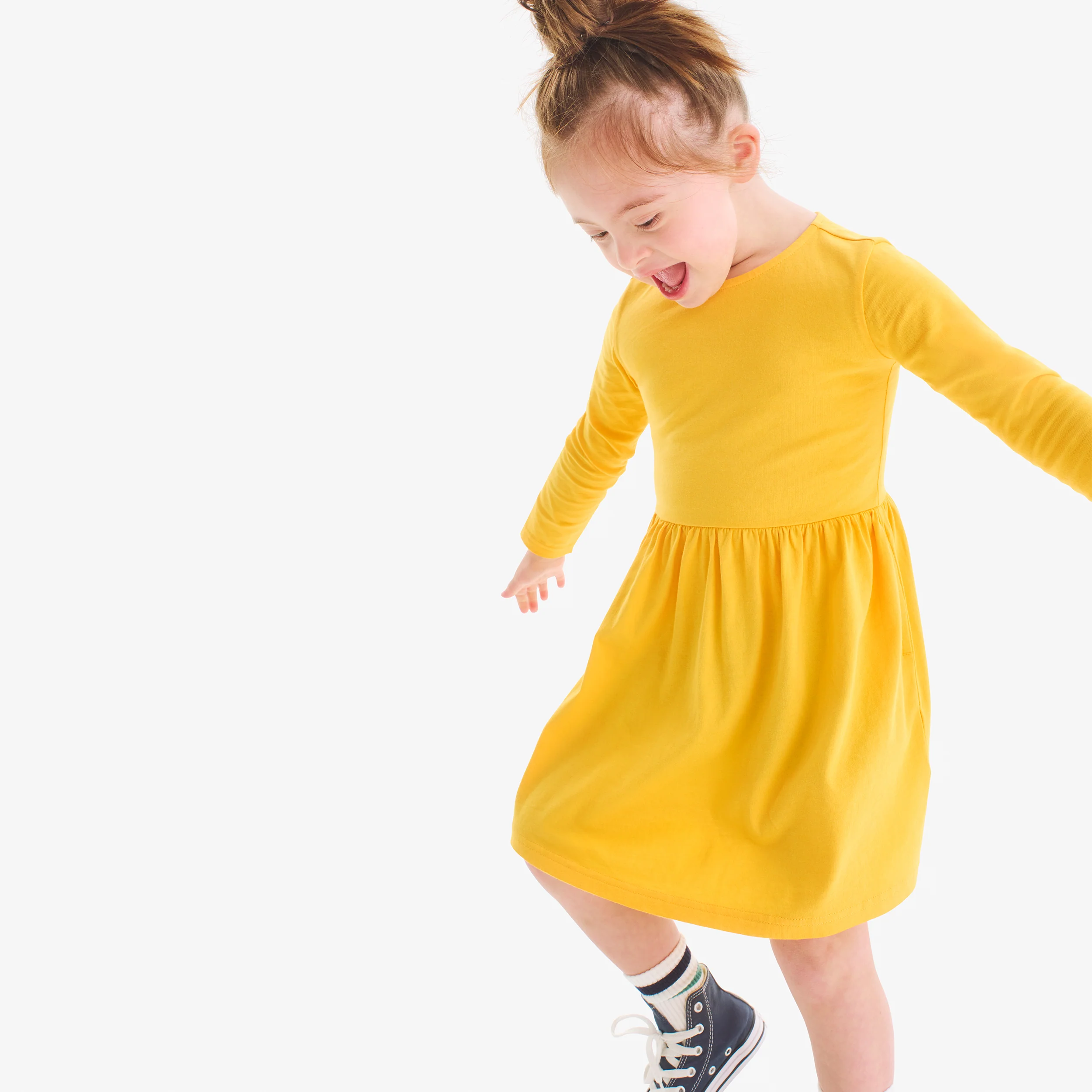Kids long sleeve perfect pocket dress - Image 5