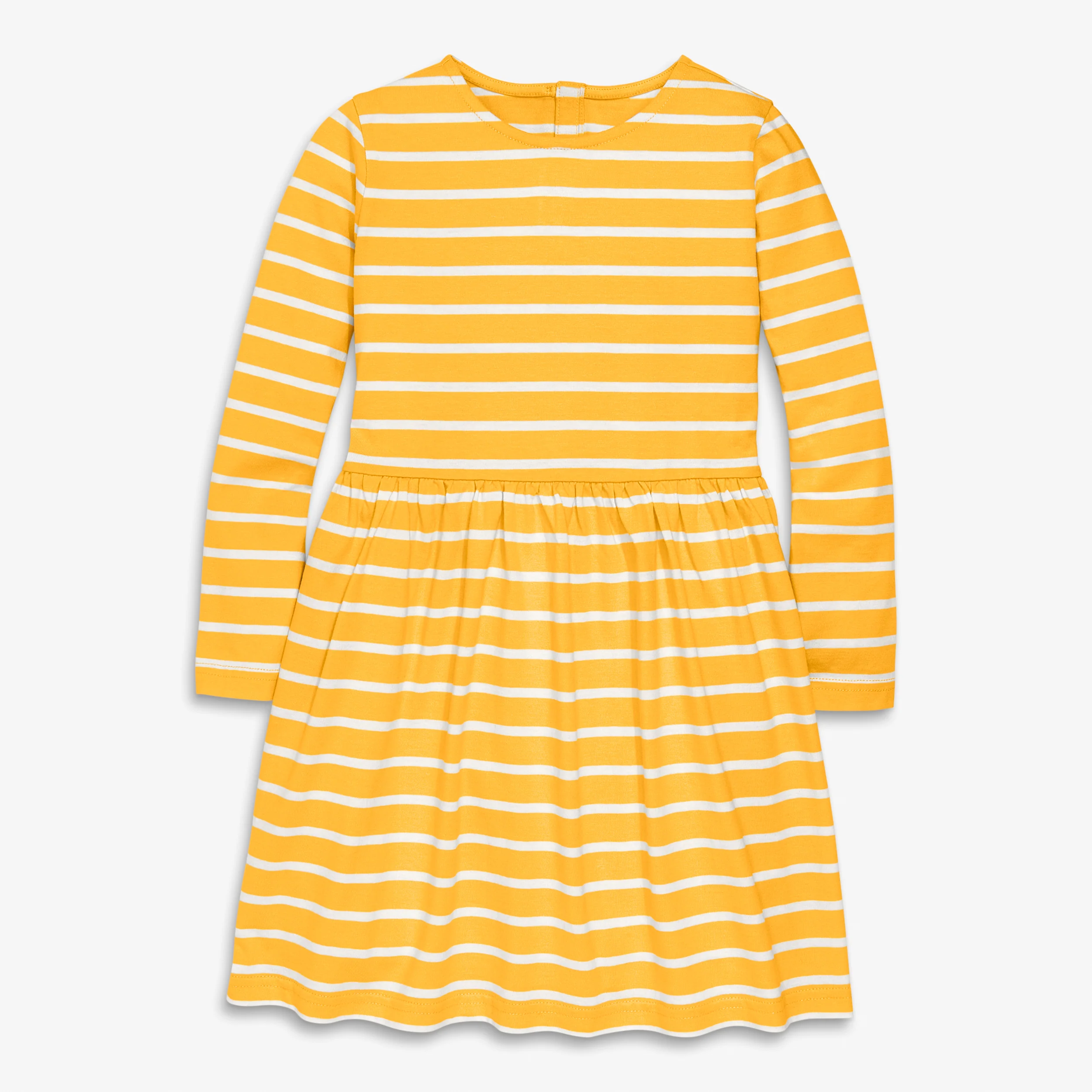 Clearance kids long sleeve perfect pocket dress in stripe - Image 2
