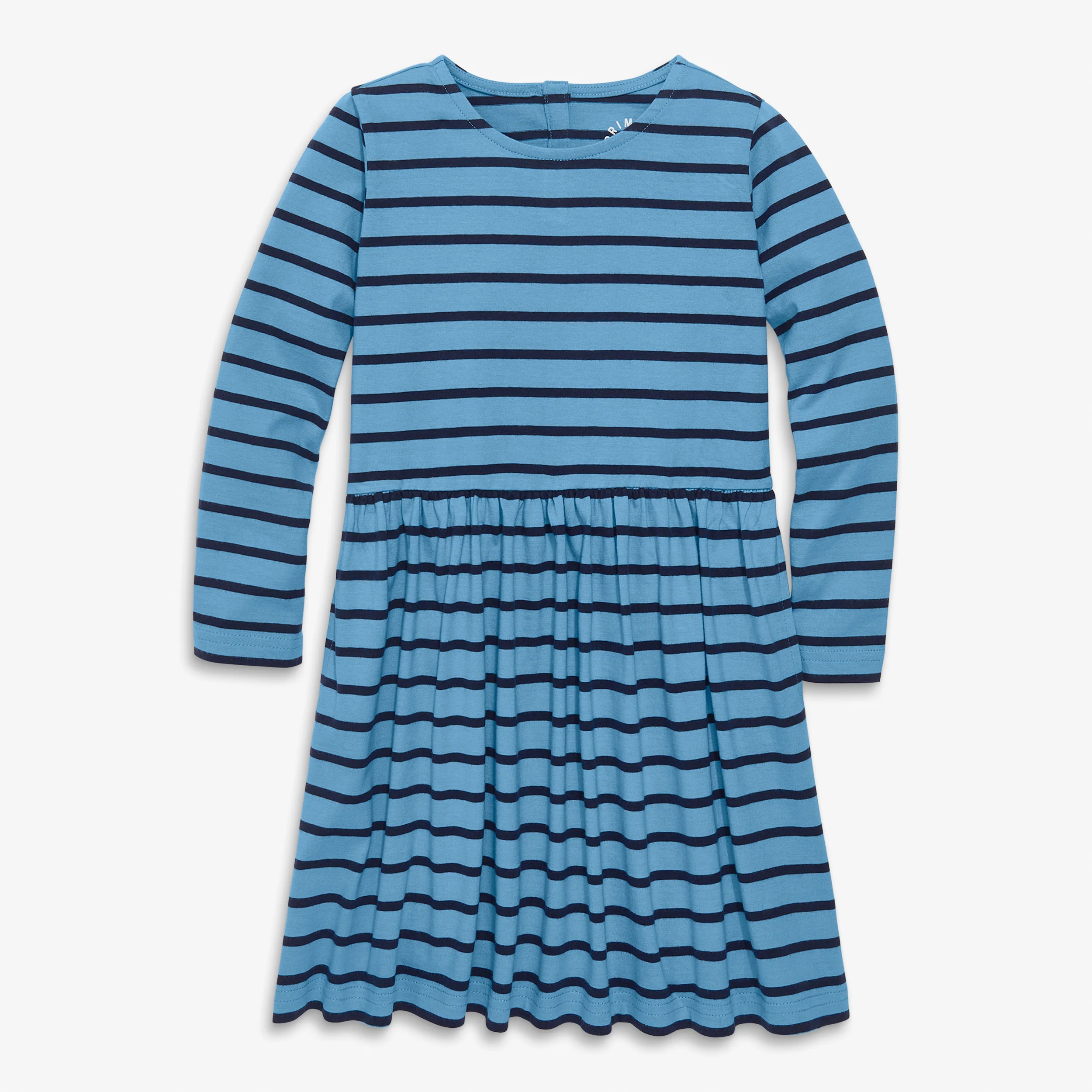 Clearance kids long sleeve perfect pocket dress in stripe - Image 3
