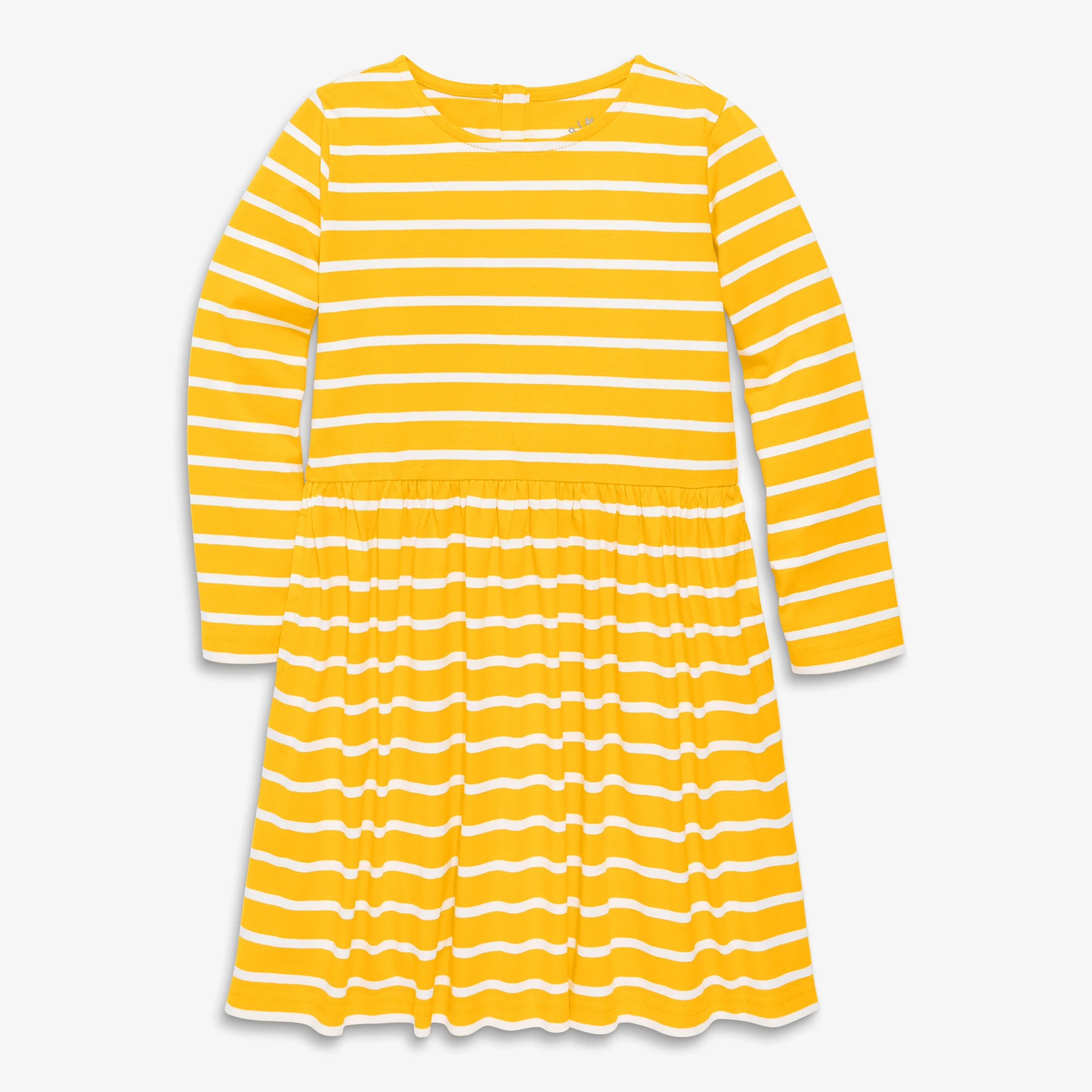 Clearance kids long sleeve perfect pocket dress in stripe - Image 4