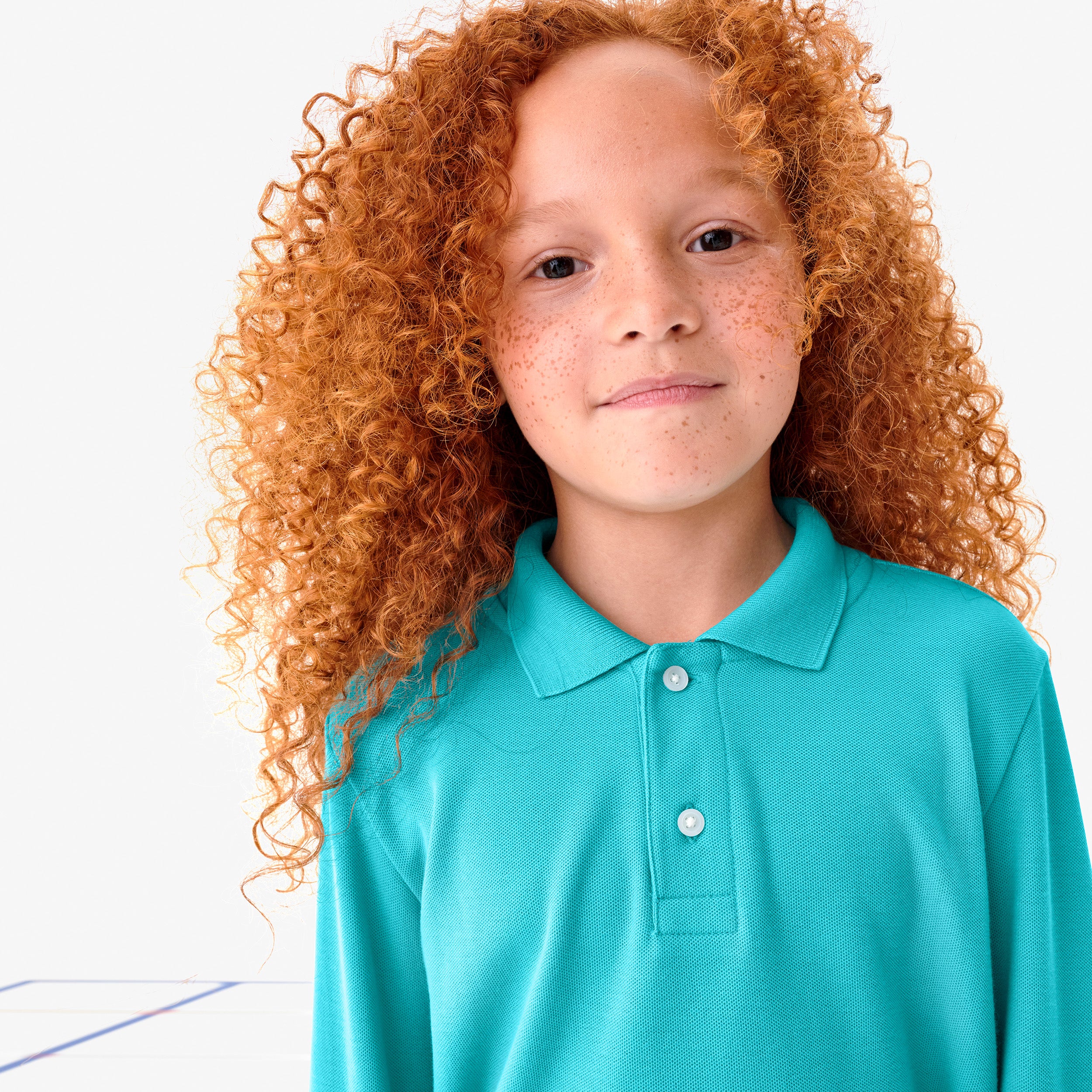 Kids long sleeve pique polo - Image 14