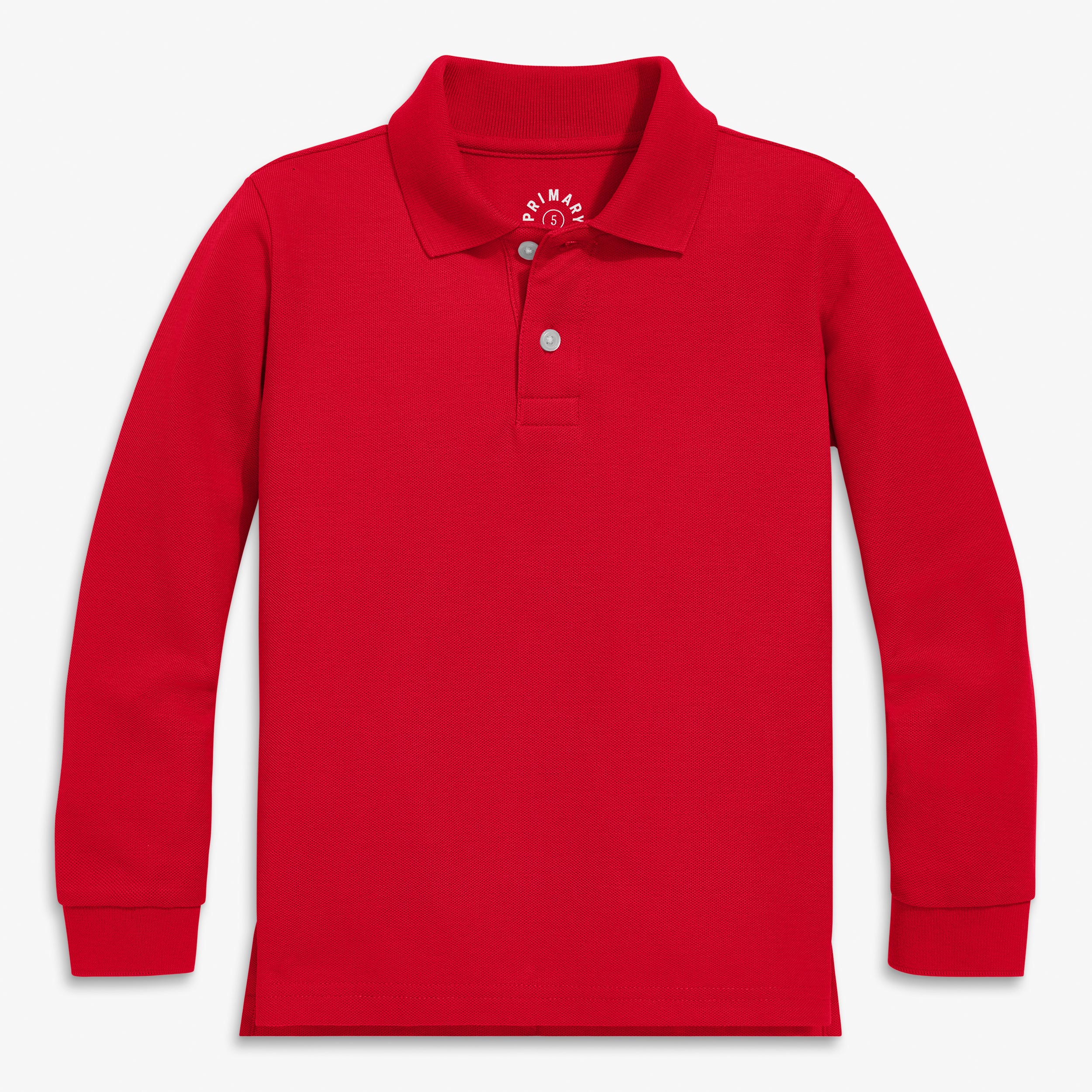Kids long sleeve pique polo - Image 16