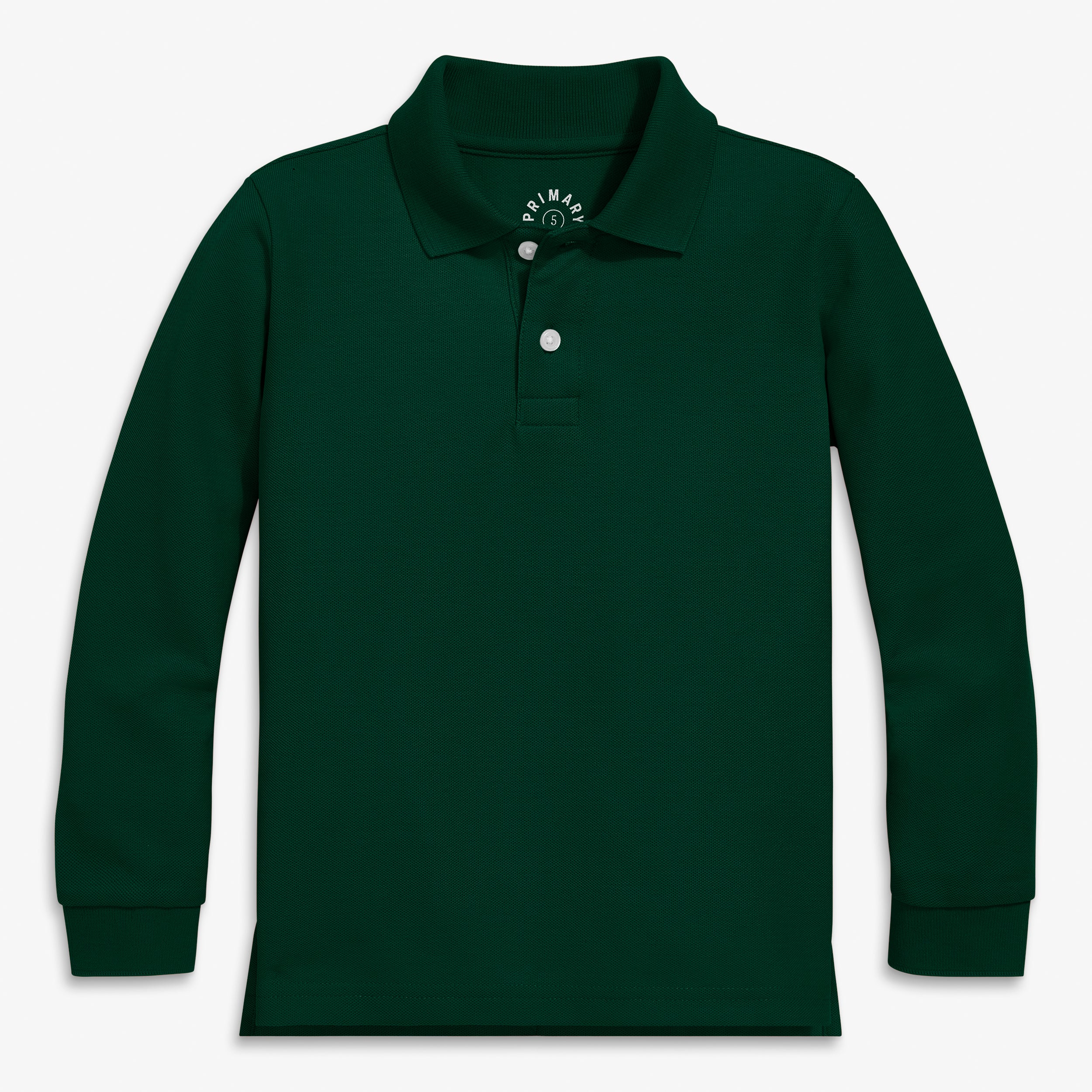 Kids long sleeve pique polo - Image 9
