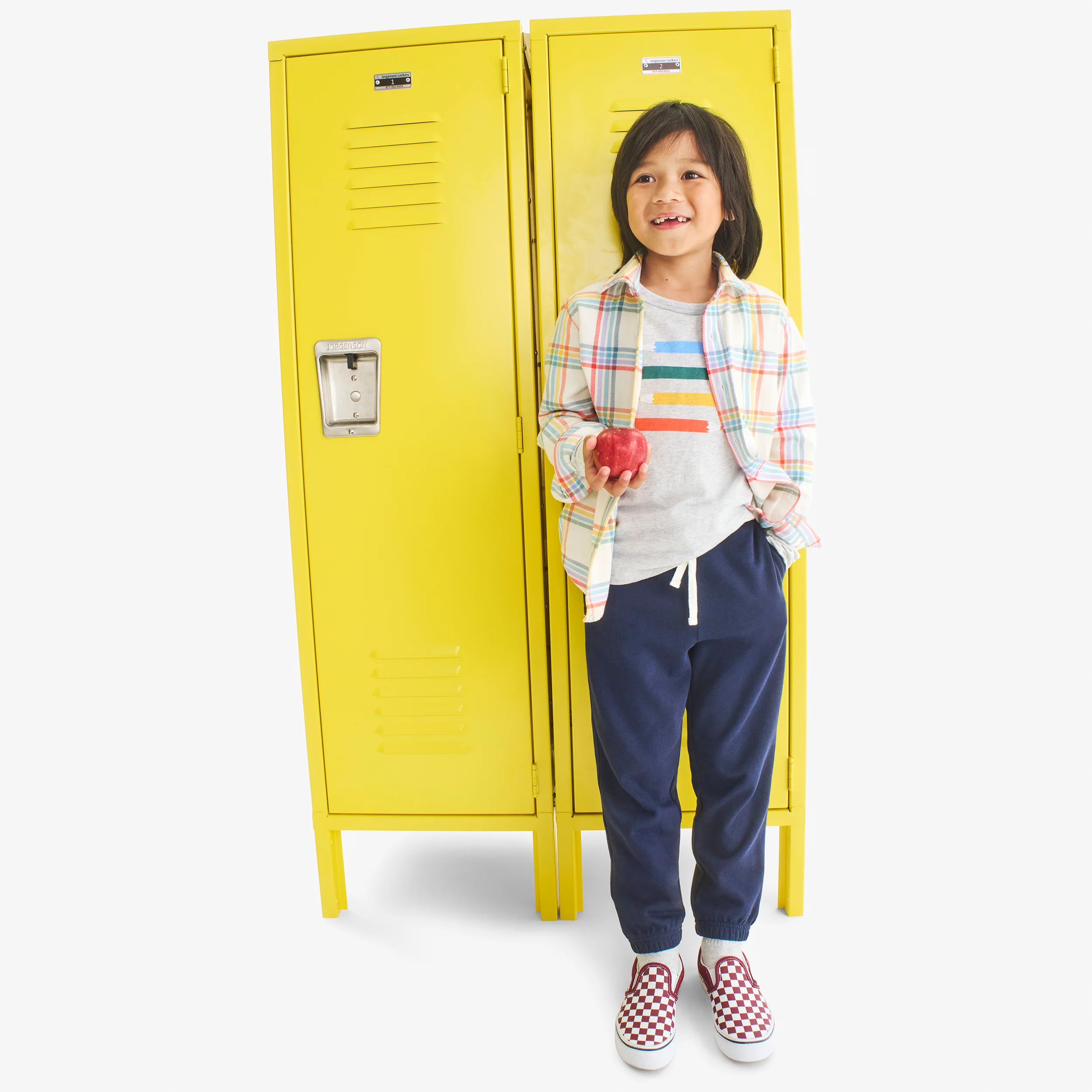 Kids long sleeve rainbow flannel button down - Image 4