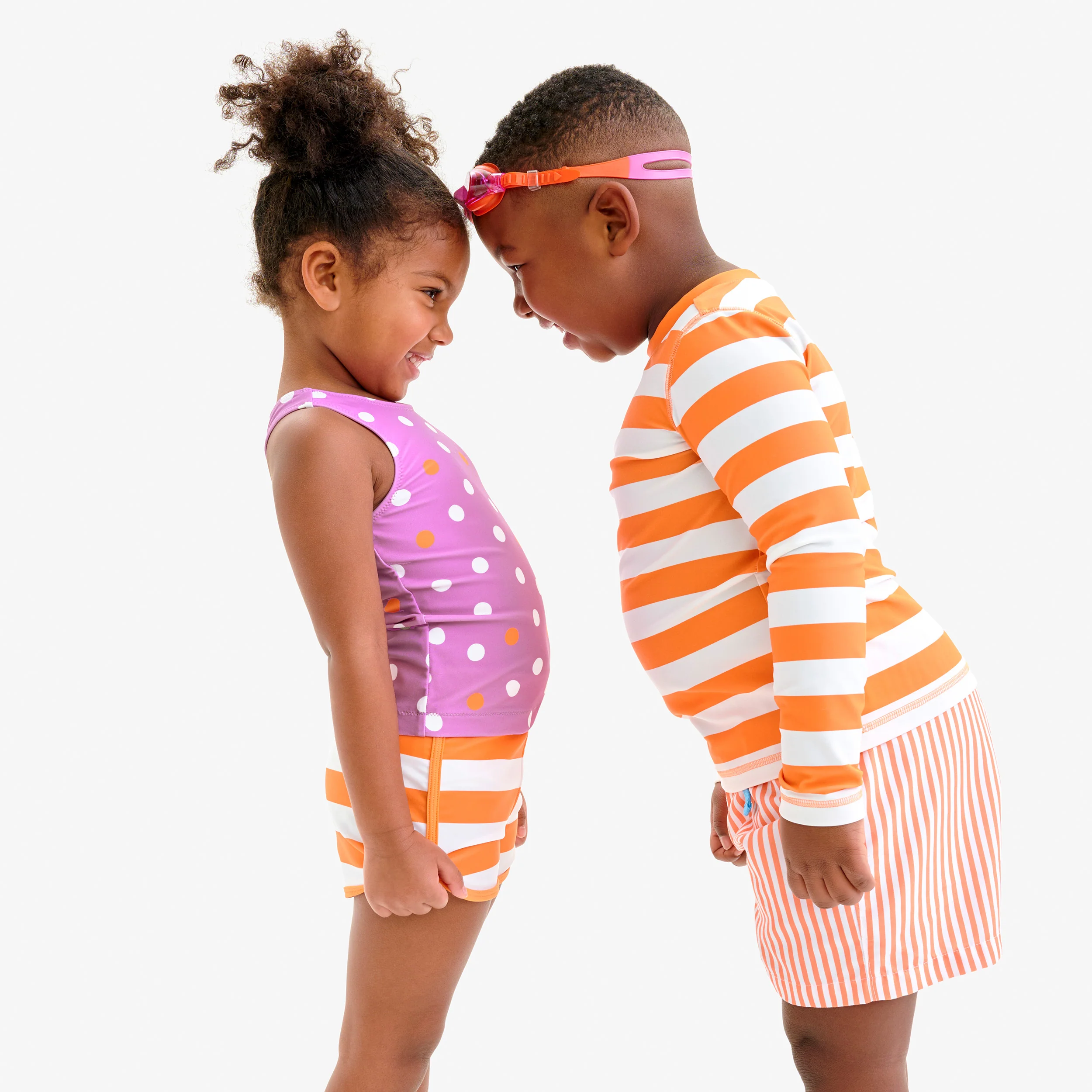 Kids long sleeve rash guard in stripe - Image 11