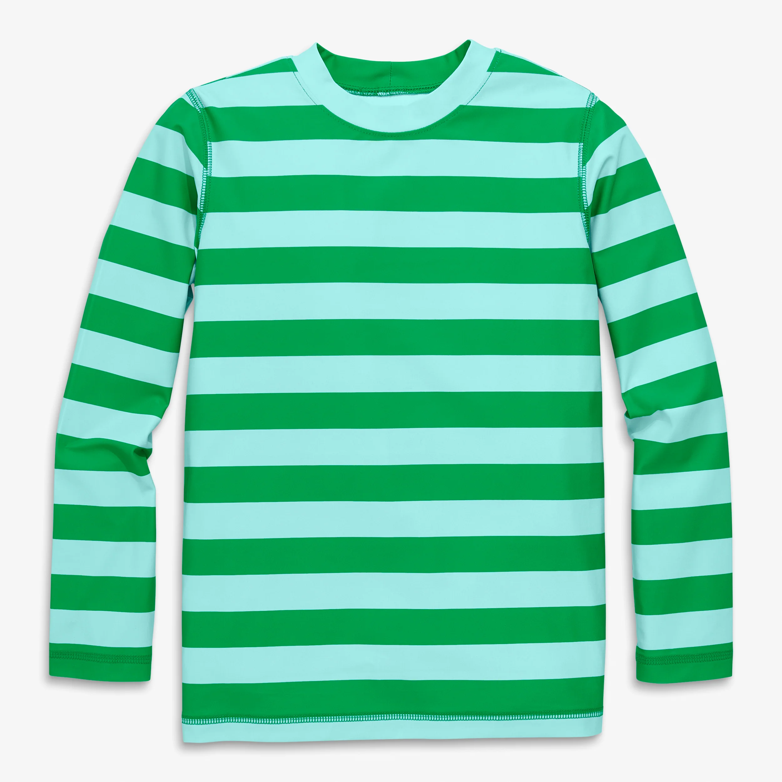Kids long sleeve rash guard in stripe - Image 4
