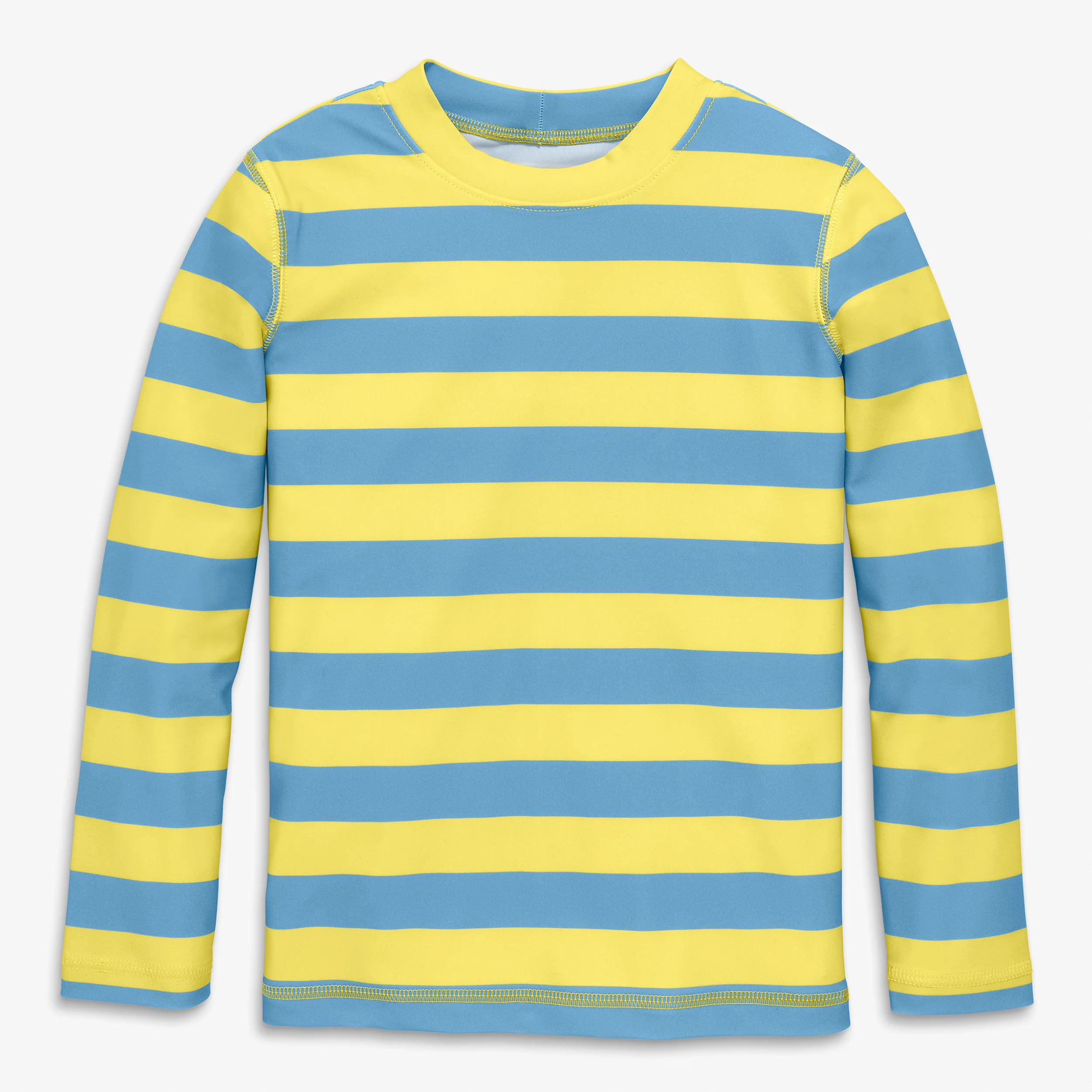 Kids long sleeve rash guard in stripe - Image 5