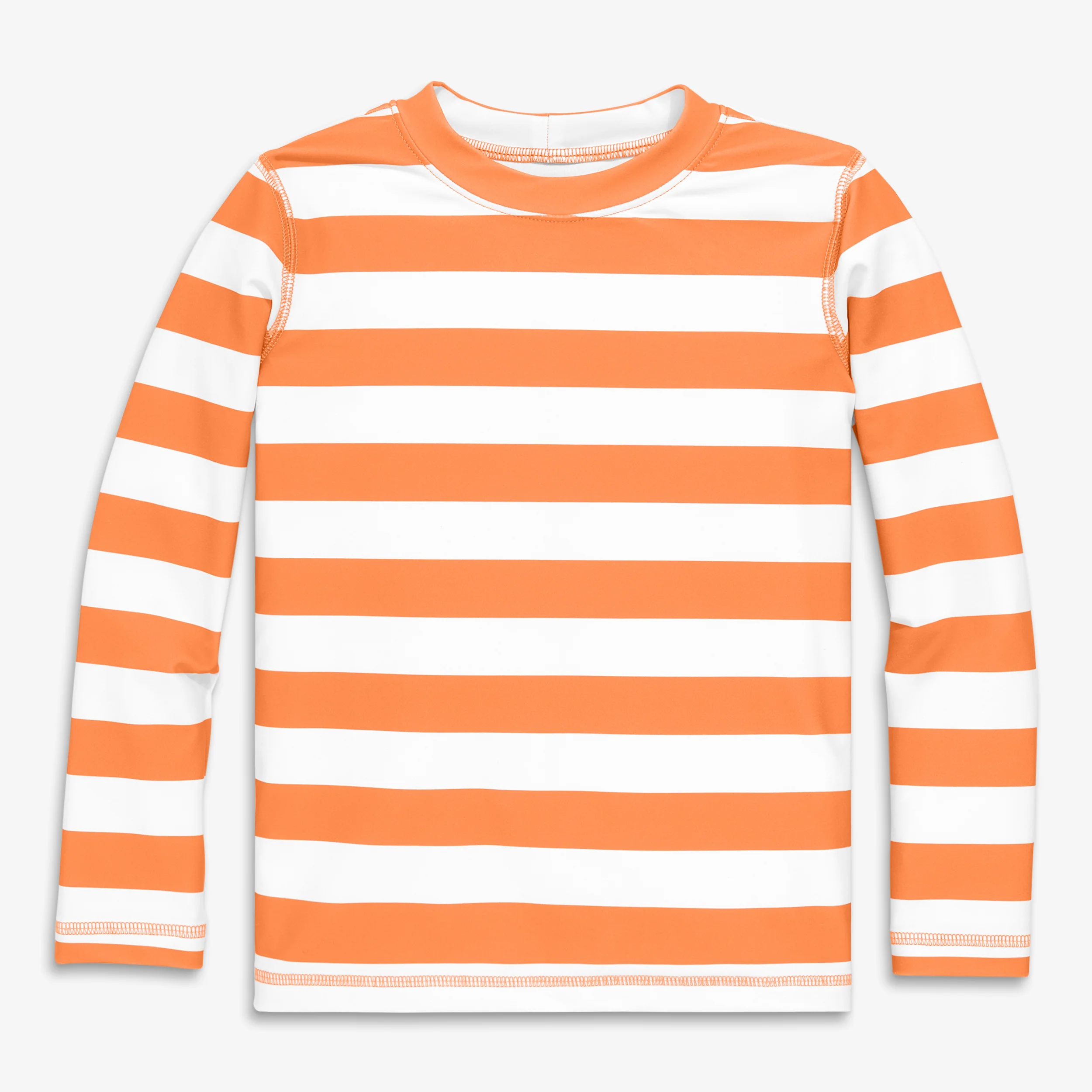 Kids long sleeve rash guard in stripe - Image 8