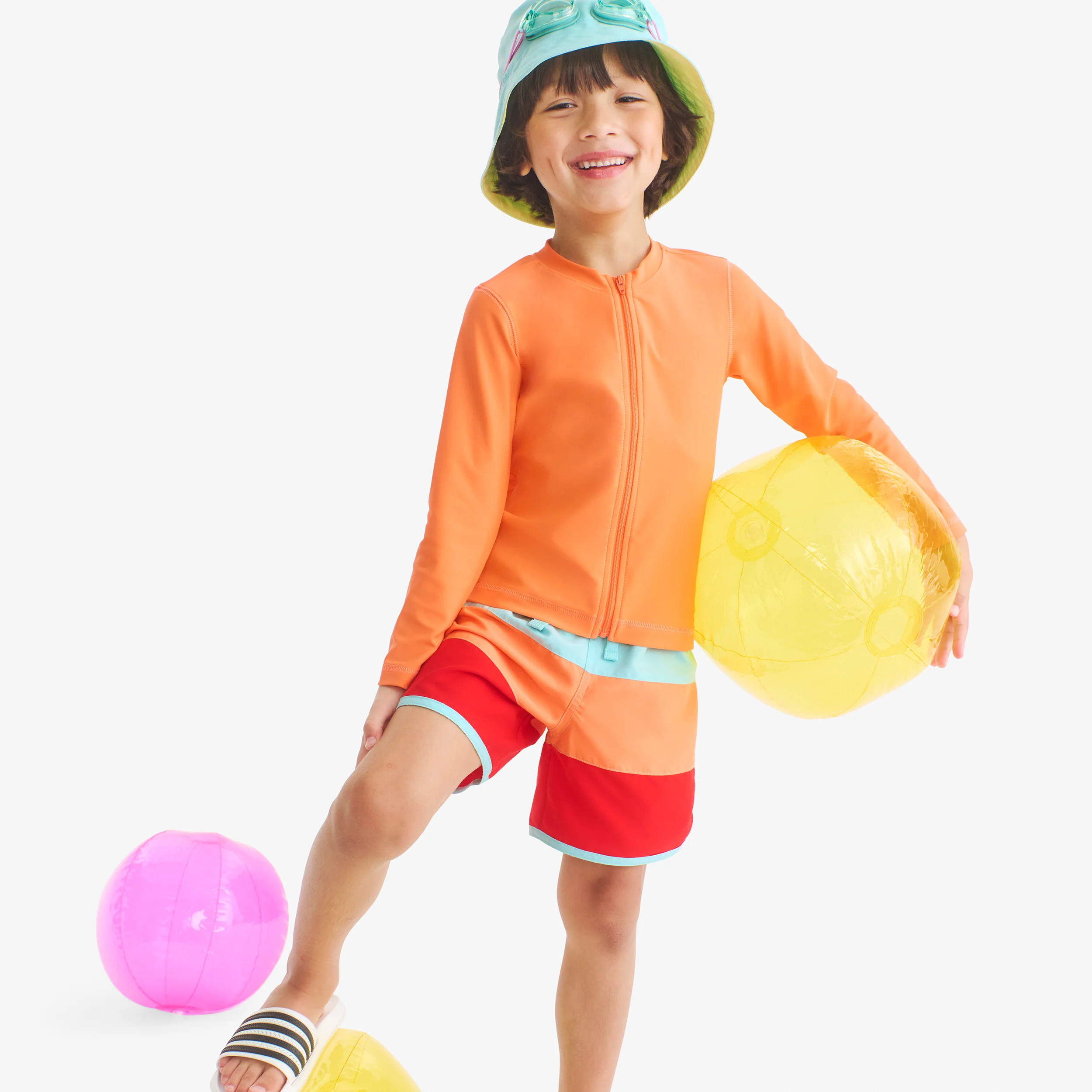 Kids long sleeve full-zip rash guard - Image 7