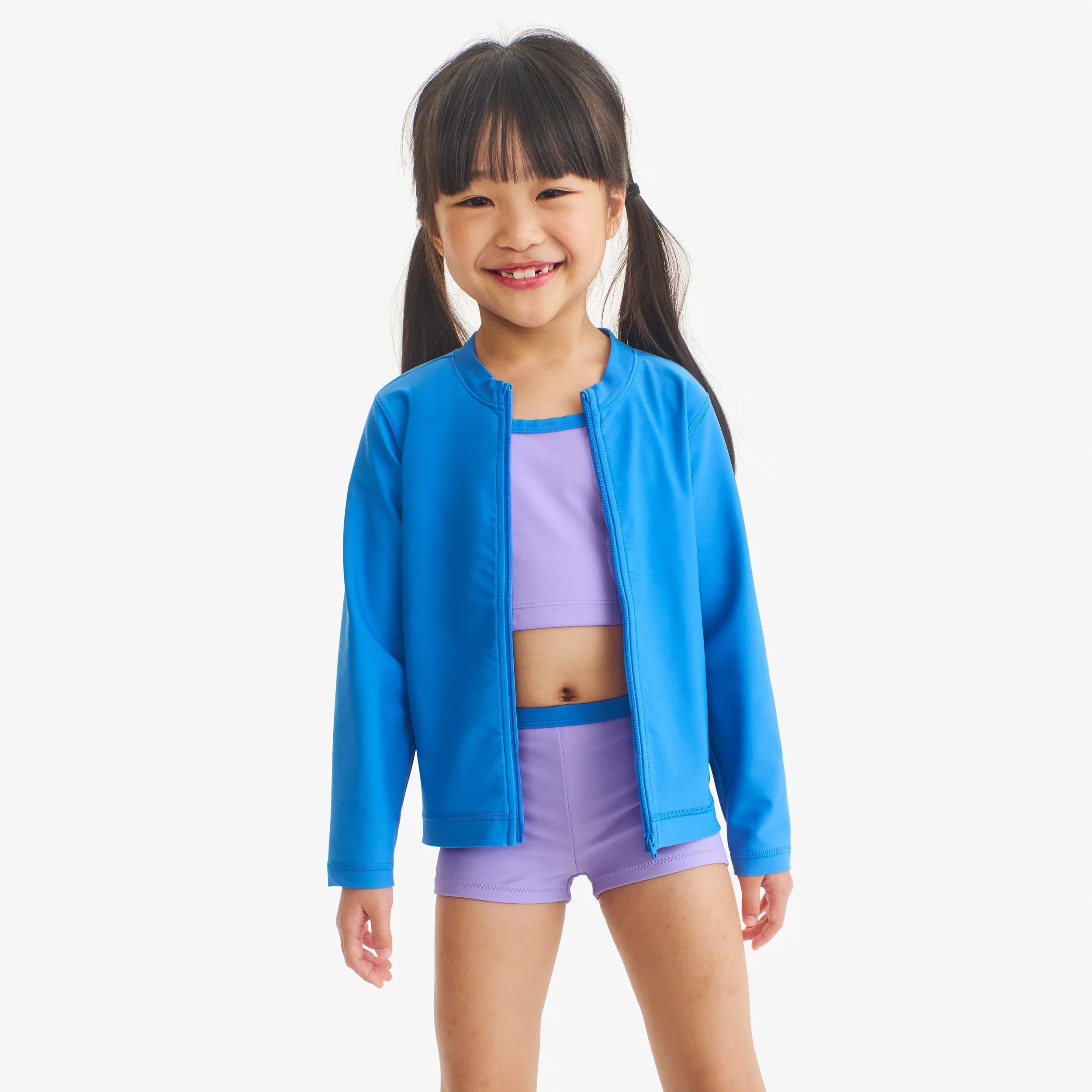 Kids long sleeve full-zip rash guard - Image 8