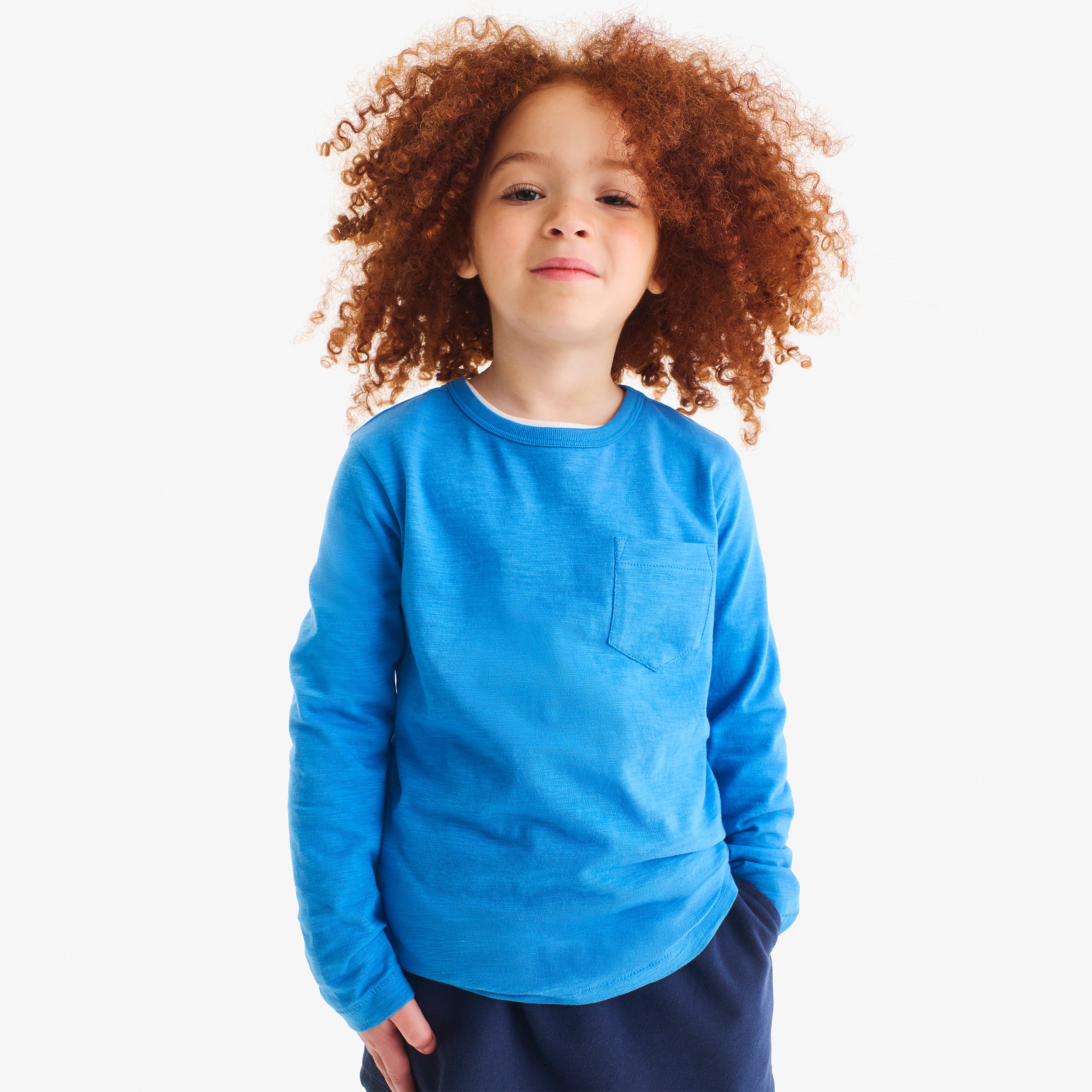 Kids long sleeve slub pocket tee - Image 18