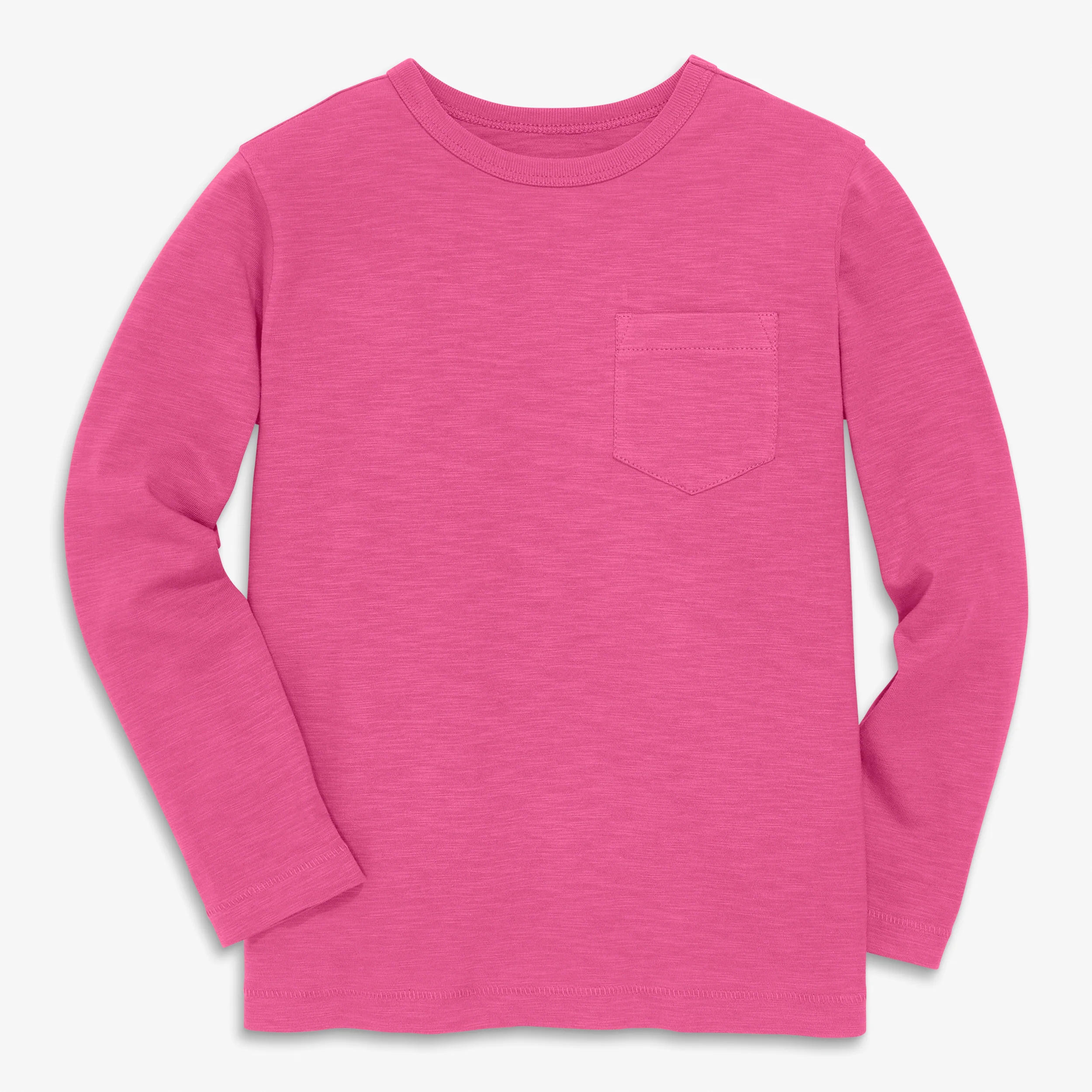 Kids long sleeve slub pocket tee in seasonal colors - Image 2