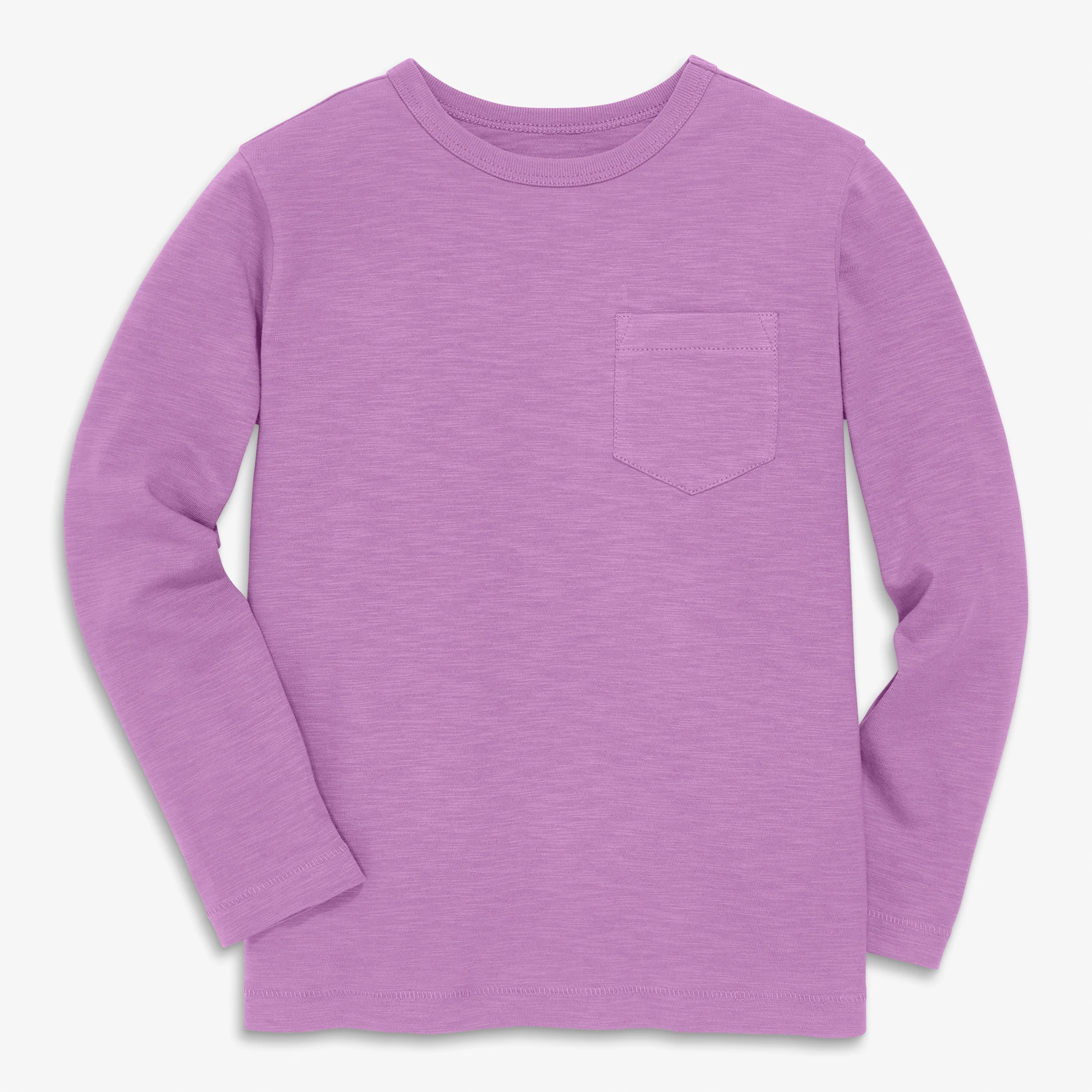 Kids long sleeve slub pocket tee in seasonal colors - Image 3
