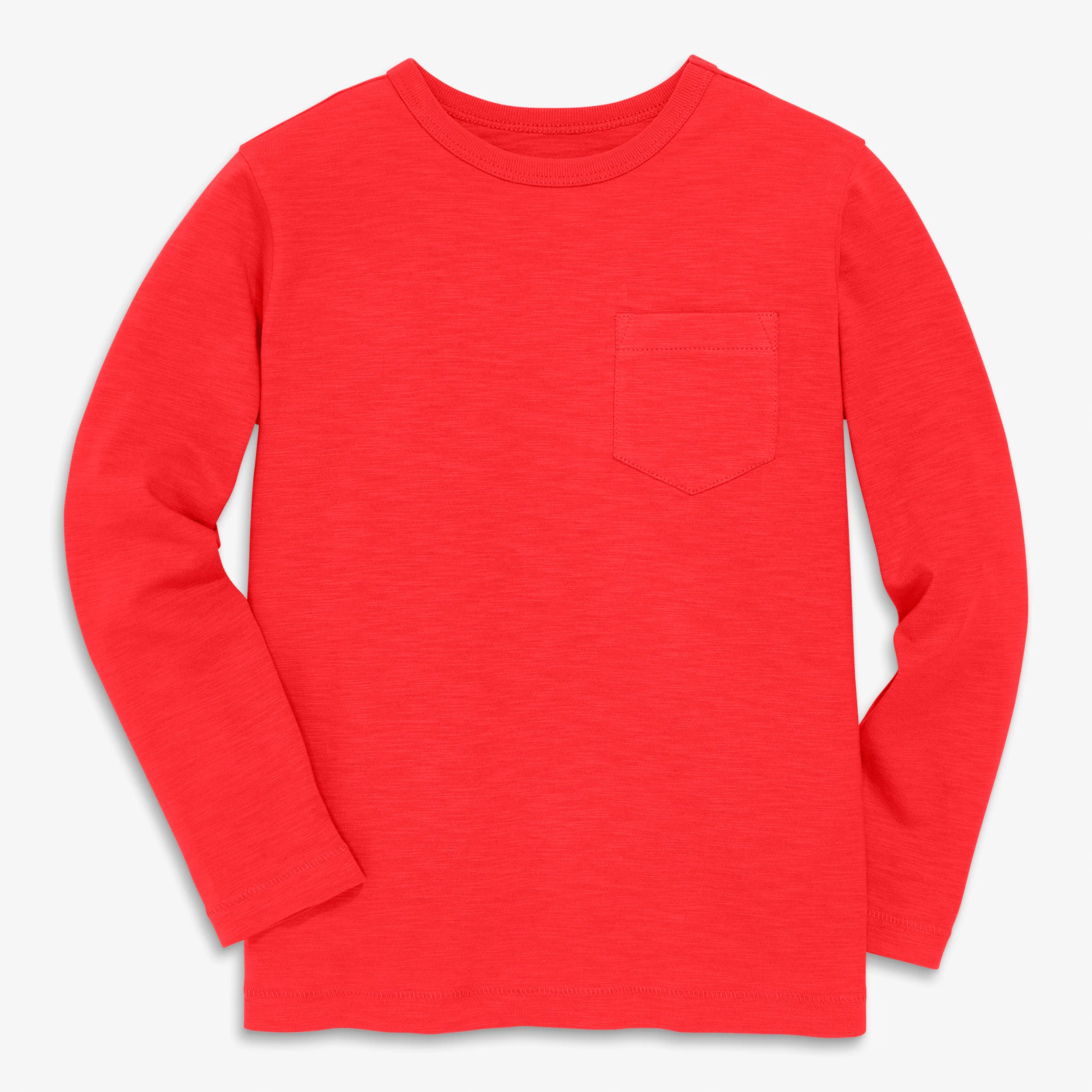 Kids long sleeve slub pocket tee in seasonal colors - Image 4