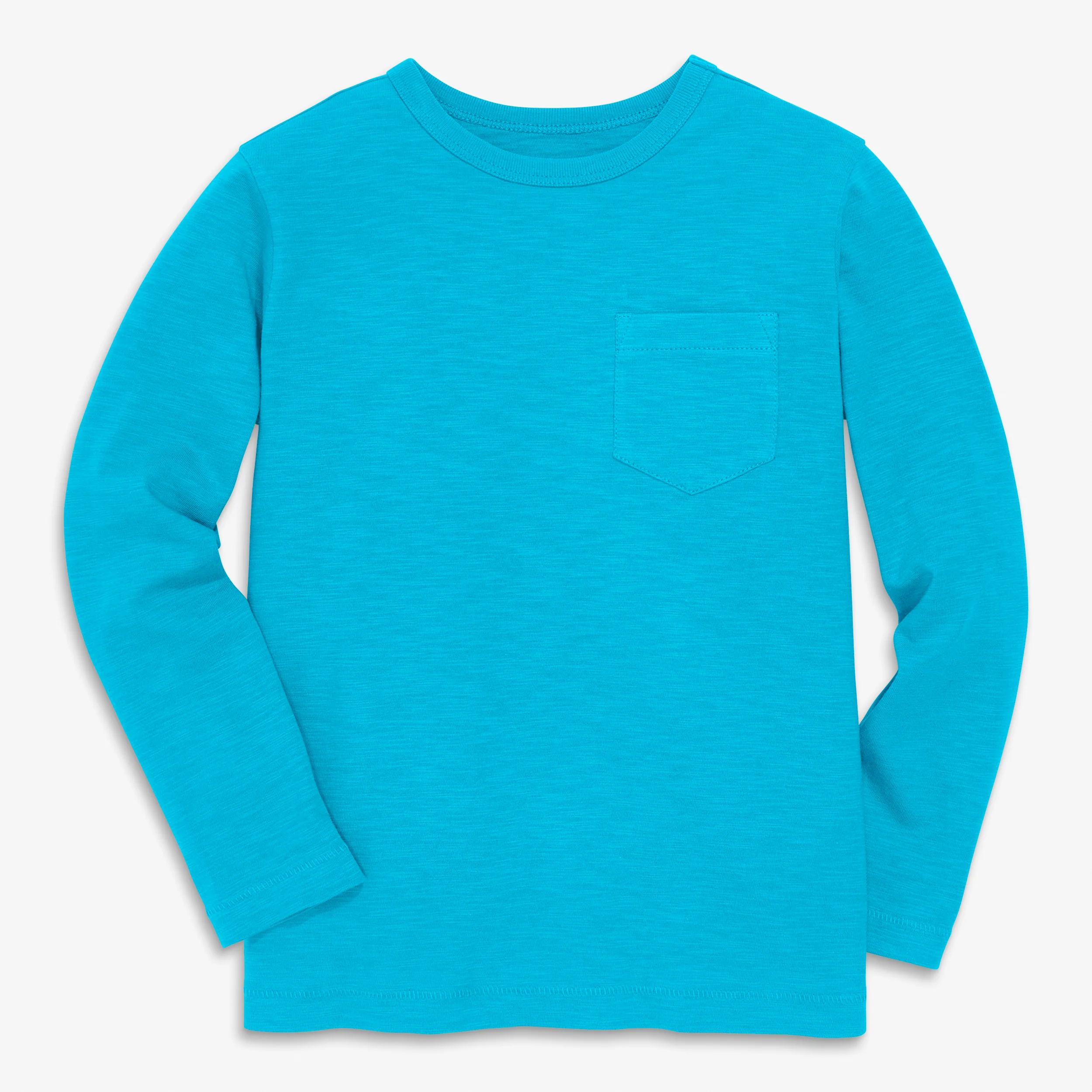 Kids long sleeve slub pocket tee in seasonal colors - Image 7