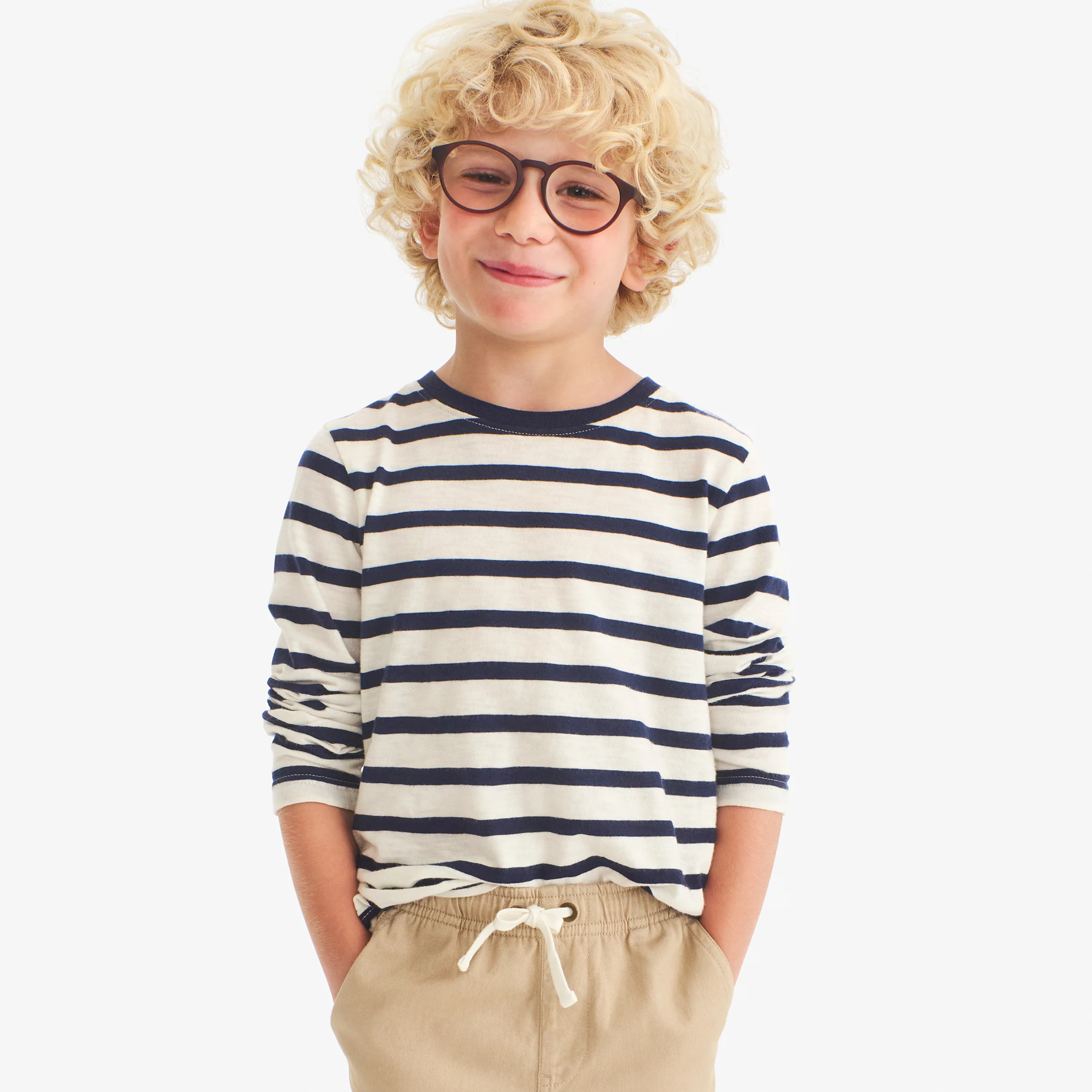 Clearance kids long sleeve tee in stripe