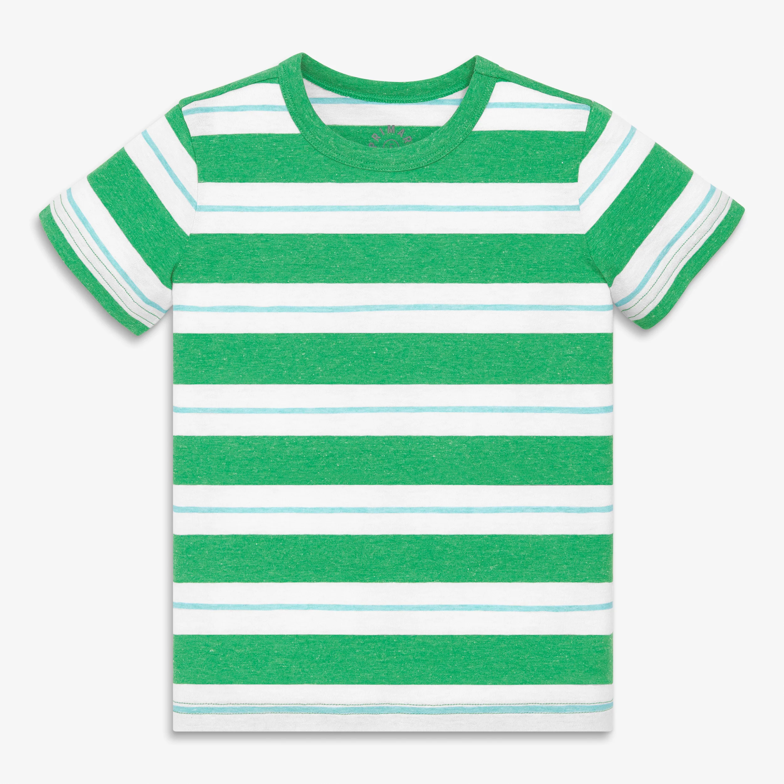 Kids heathered tee in multi stripe - Image 2