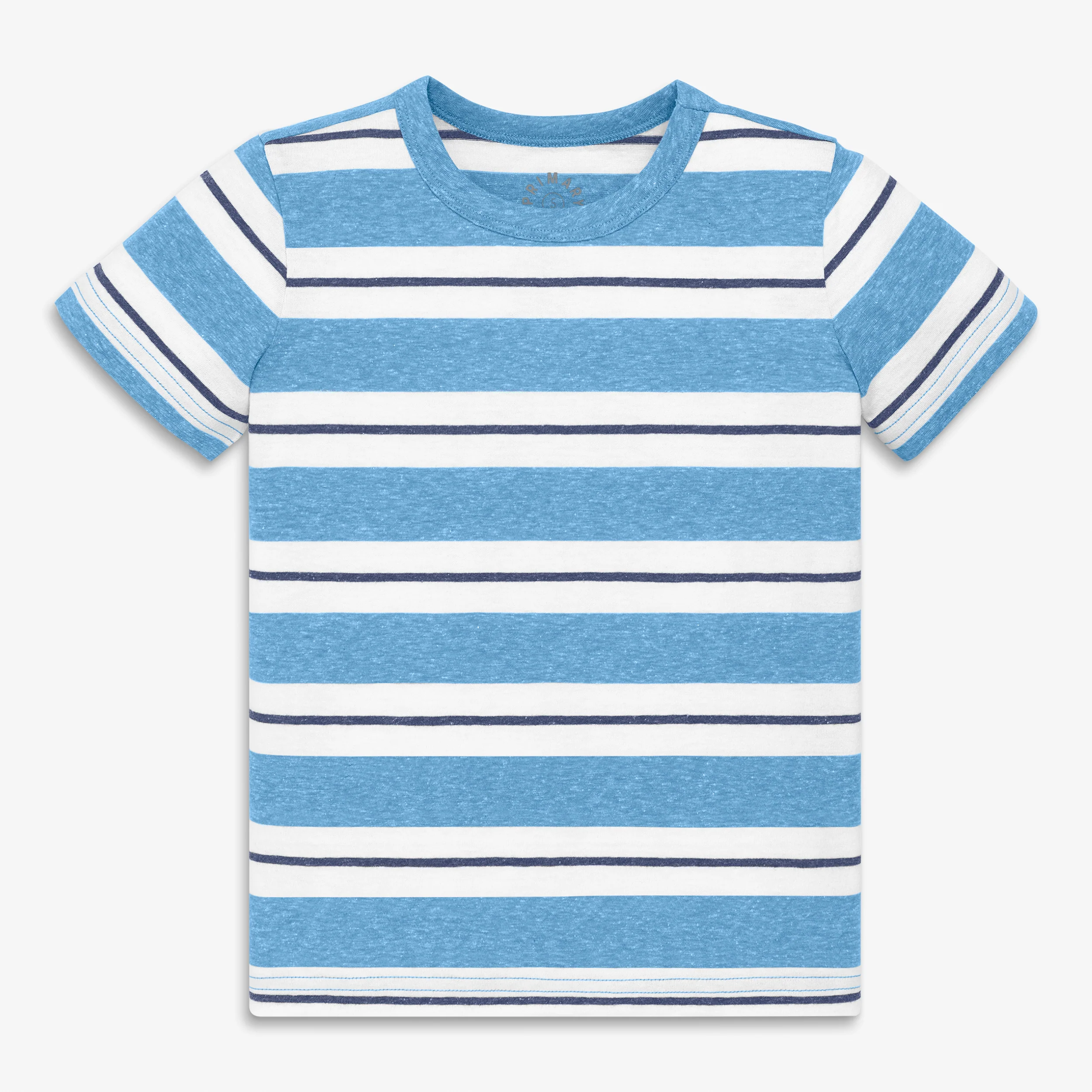 Kids heathered tee in multi stripe - Image 4