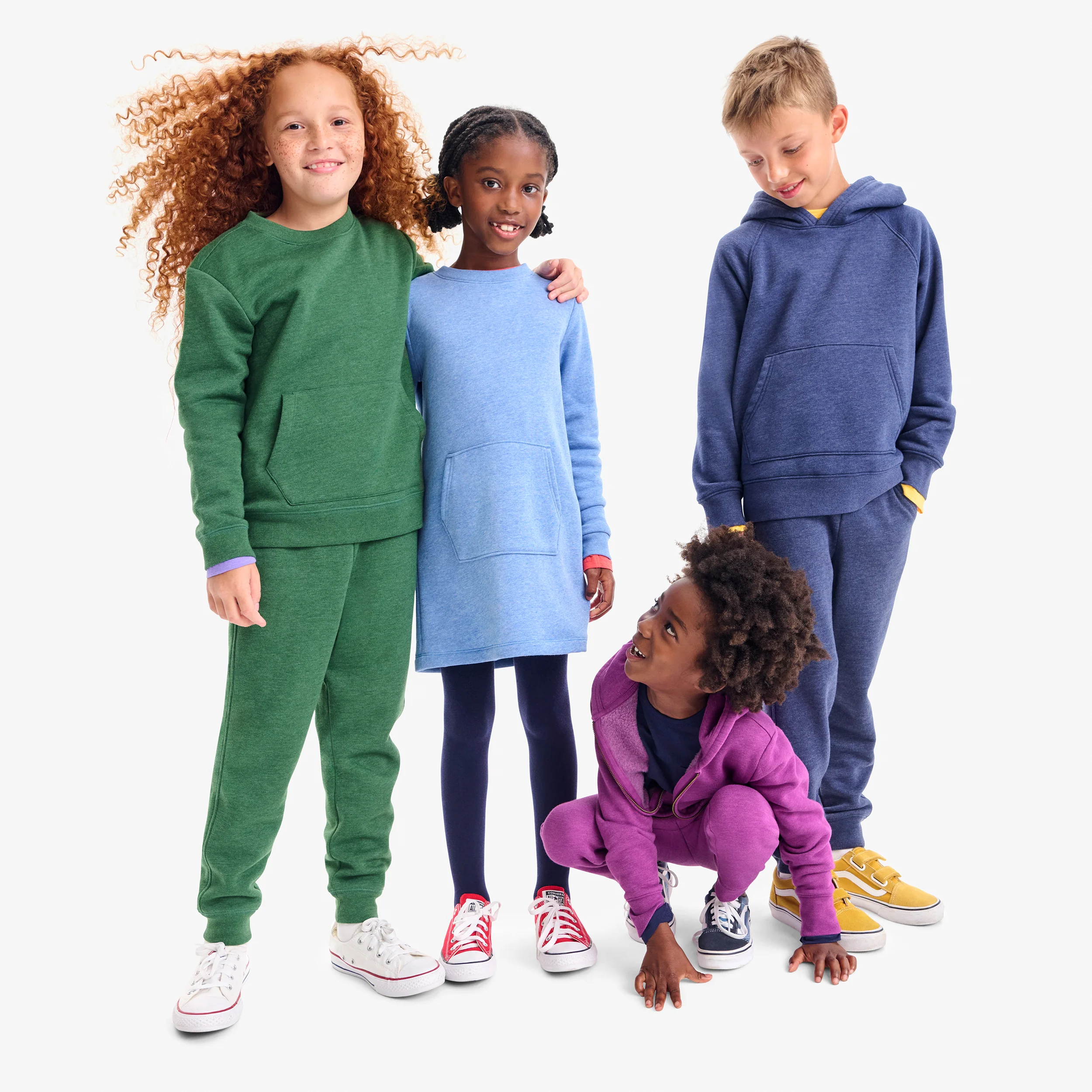 Kids cozy fleece sweatshirt dress - Image 6